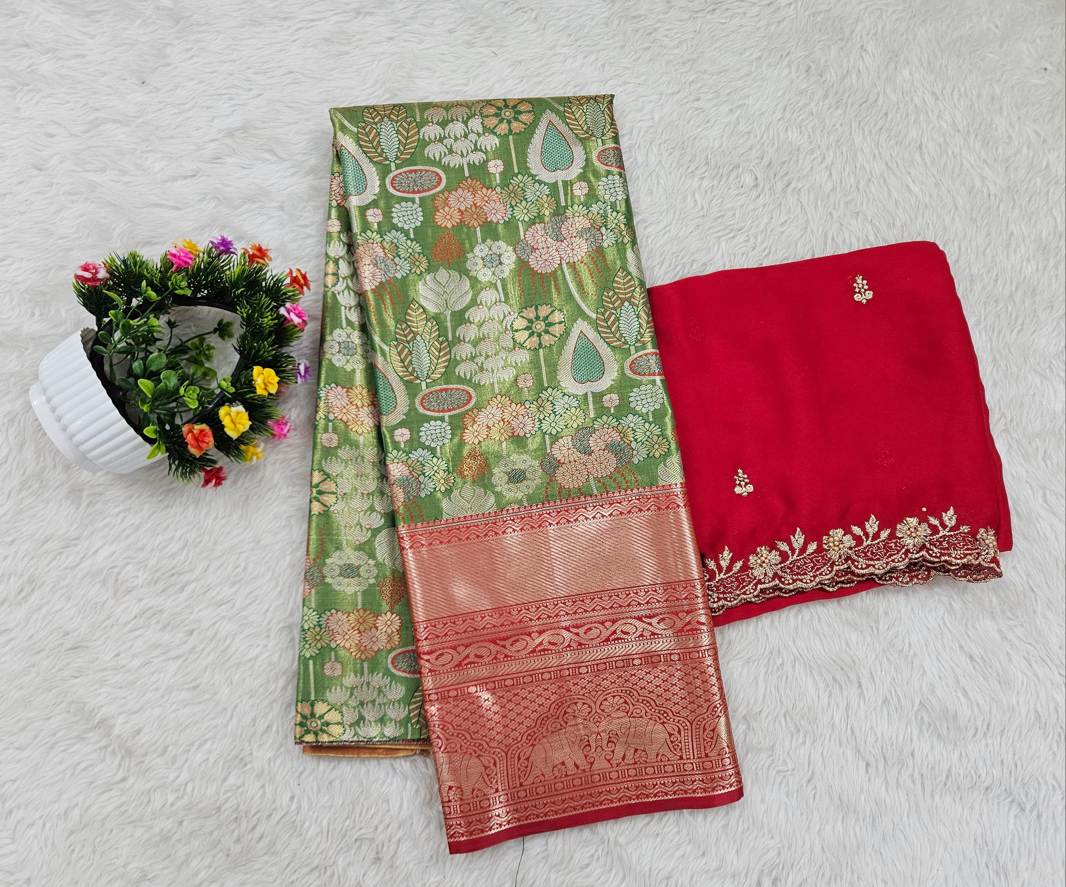 (10+ Year) Lehenga – Unstitched (Blouse + Material)