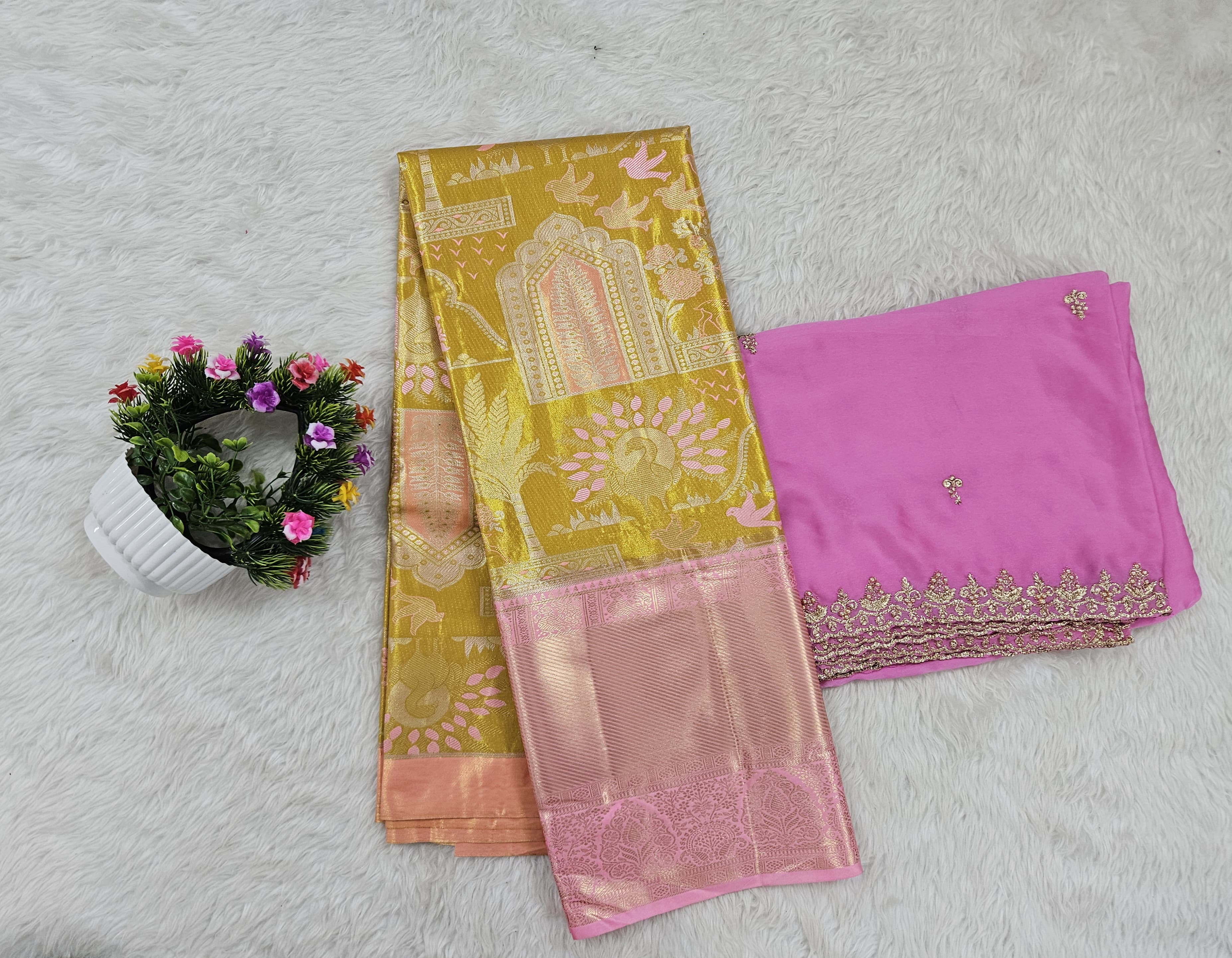(10+ Year) Lehenga – Unstitched (Blouse + Material)