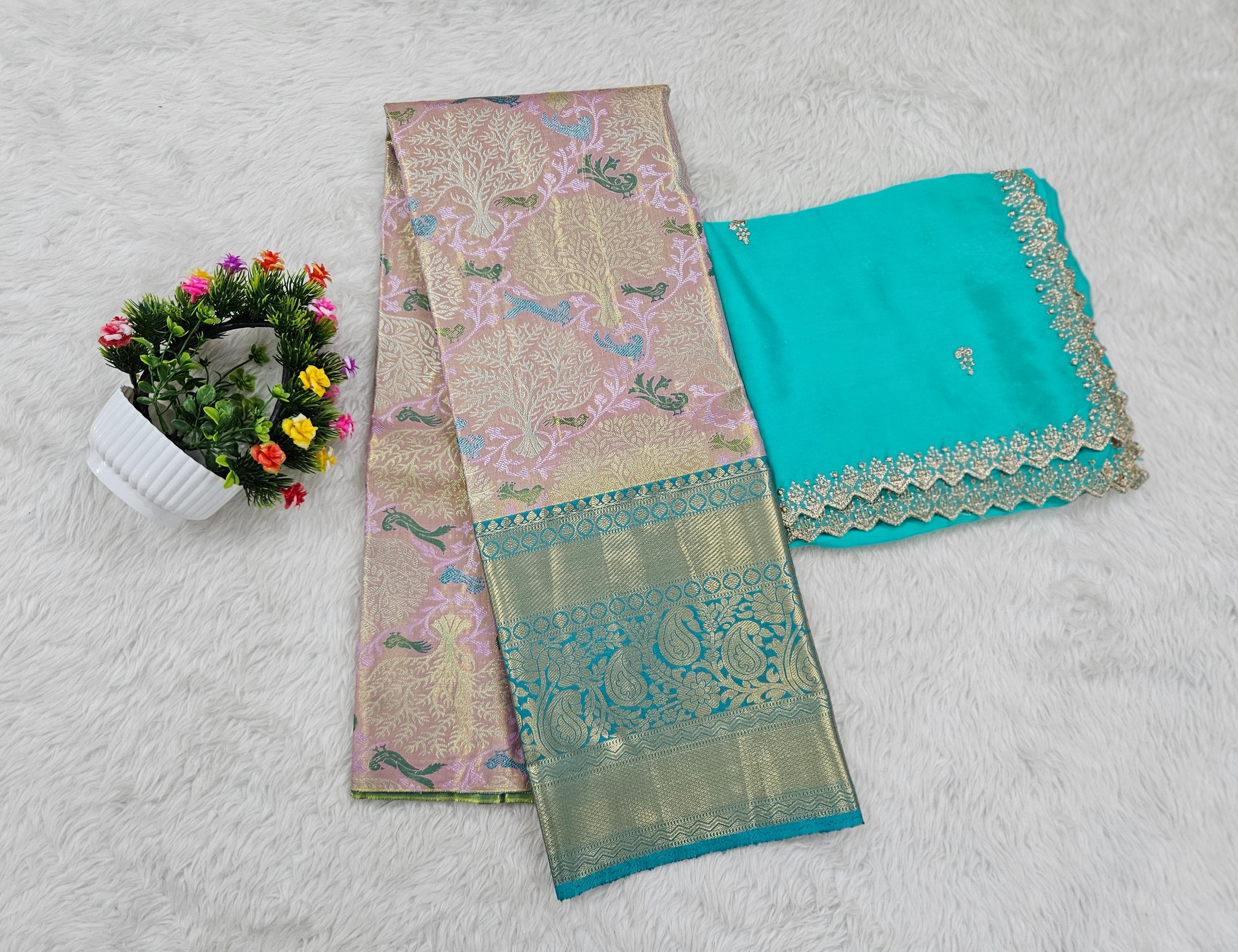 (10+ Year) Lehenga – Unstitched (Blouse + Material)