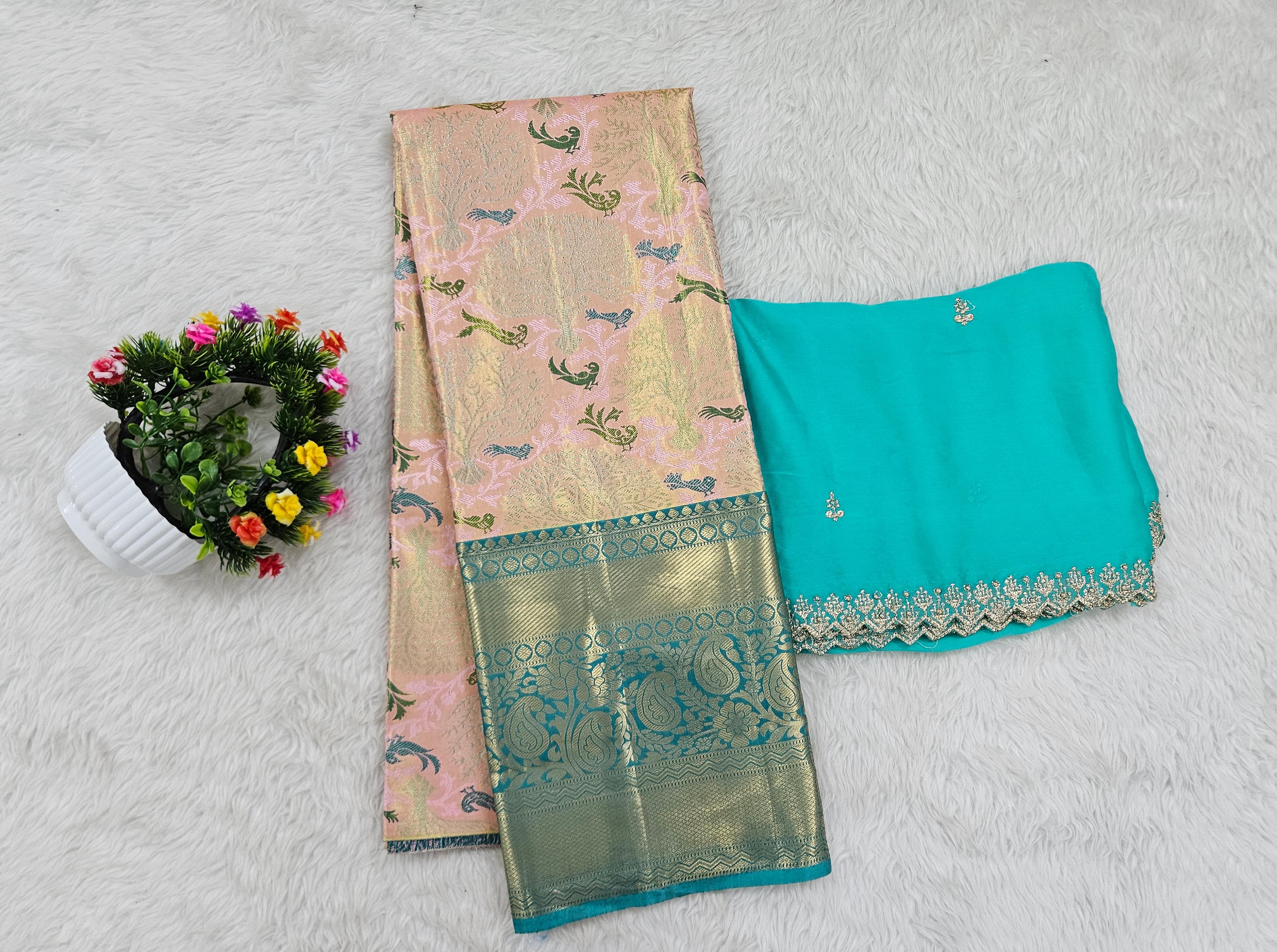 (10+ Year) Lehenga – Unstitched (Blouse + Material)