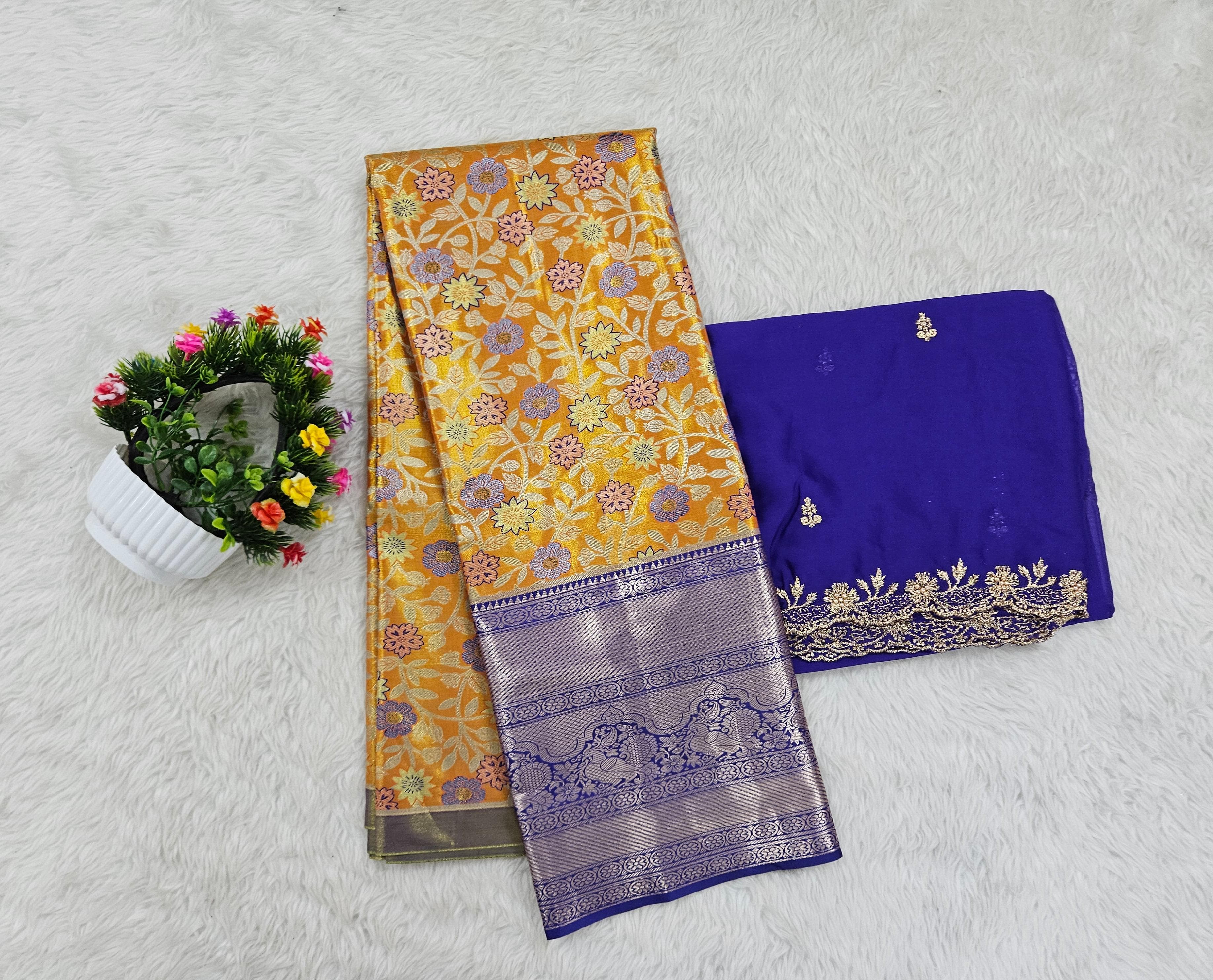 (10+ Year) Lehenga – Unstitched (Blouse + Material)