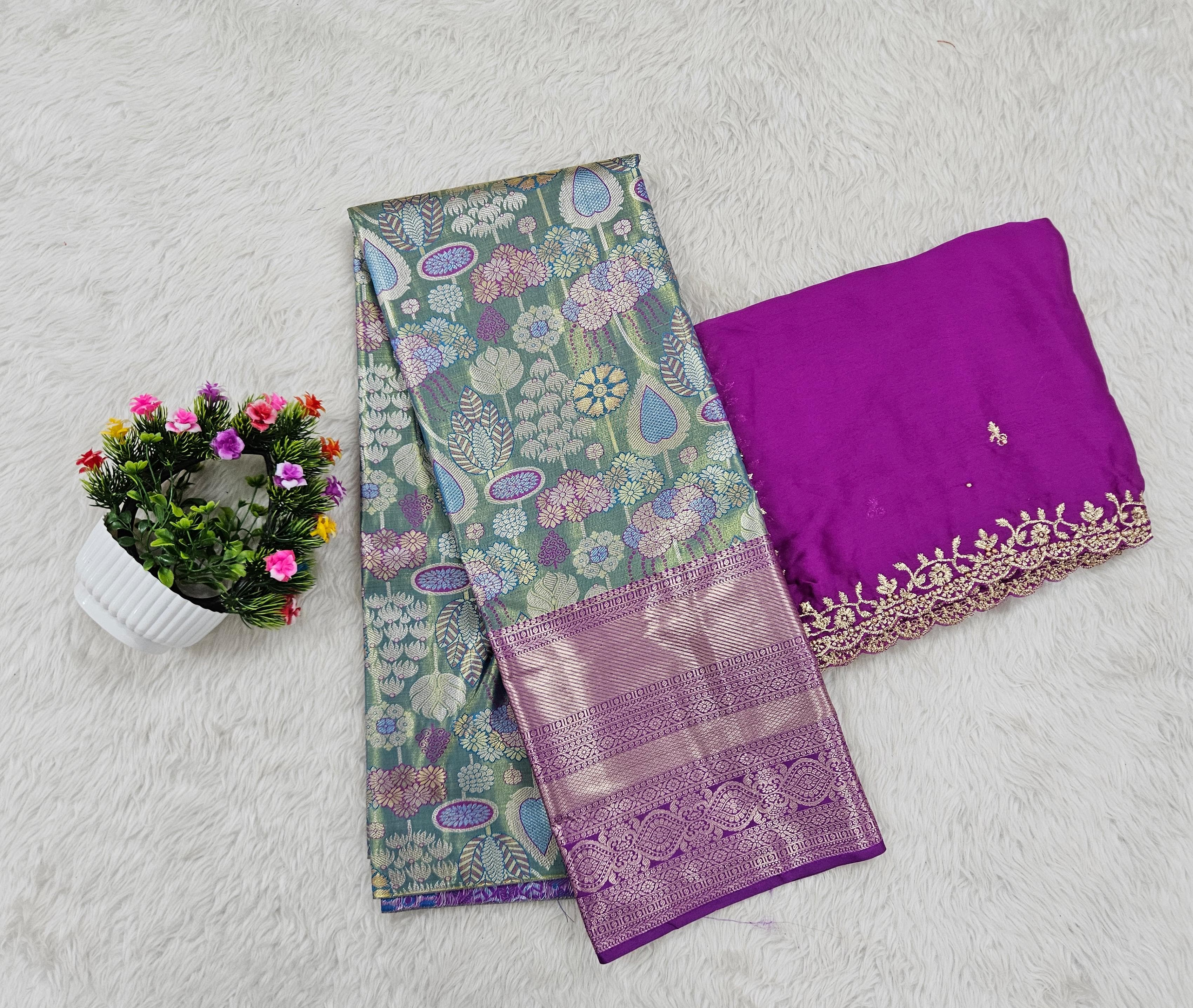 (10+ Year) Lehenga – Unstitched (Blouse + Material)