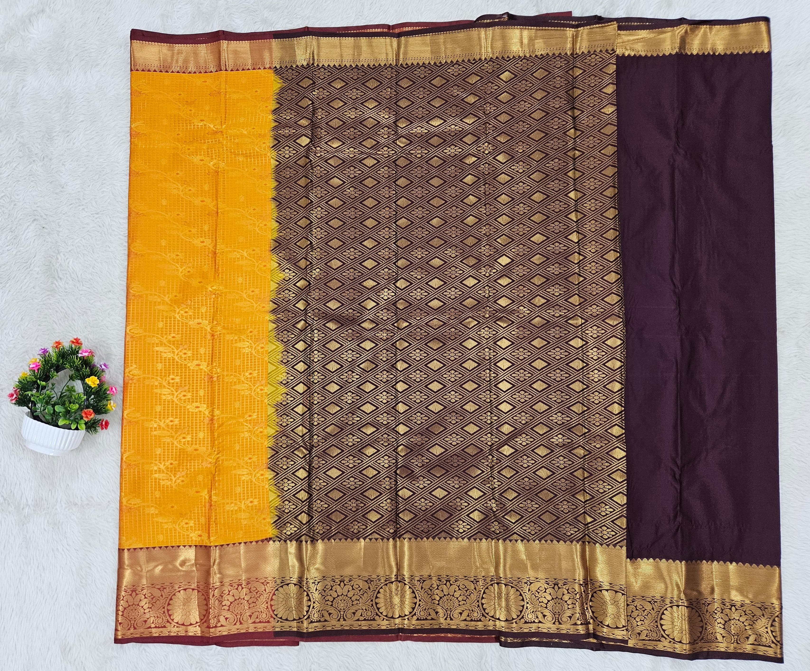 Semi kanchipattu saree