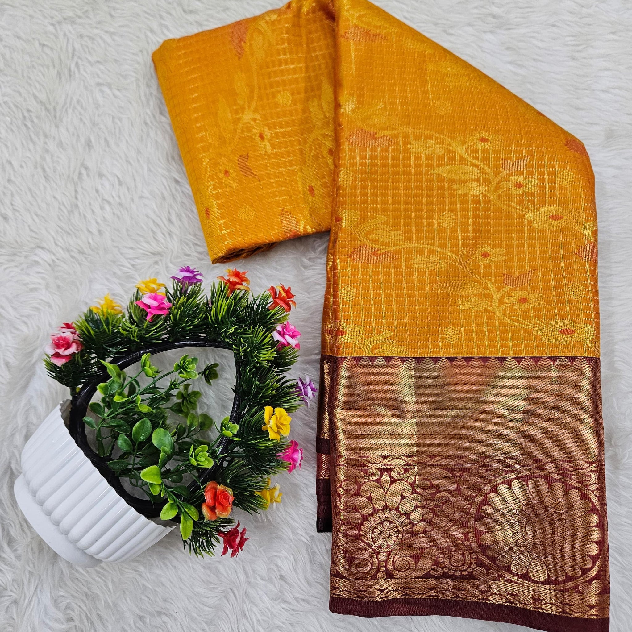 Semi kanchipattu saree