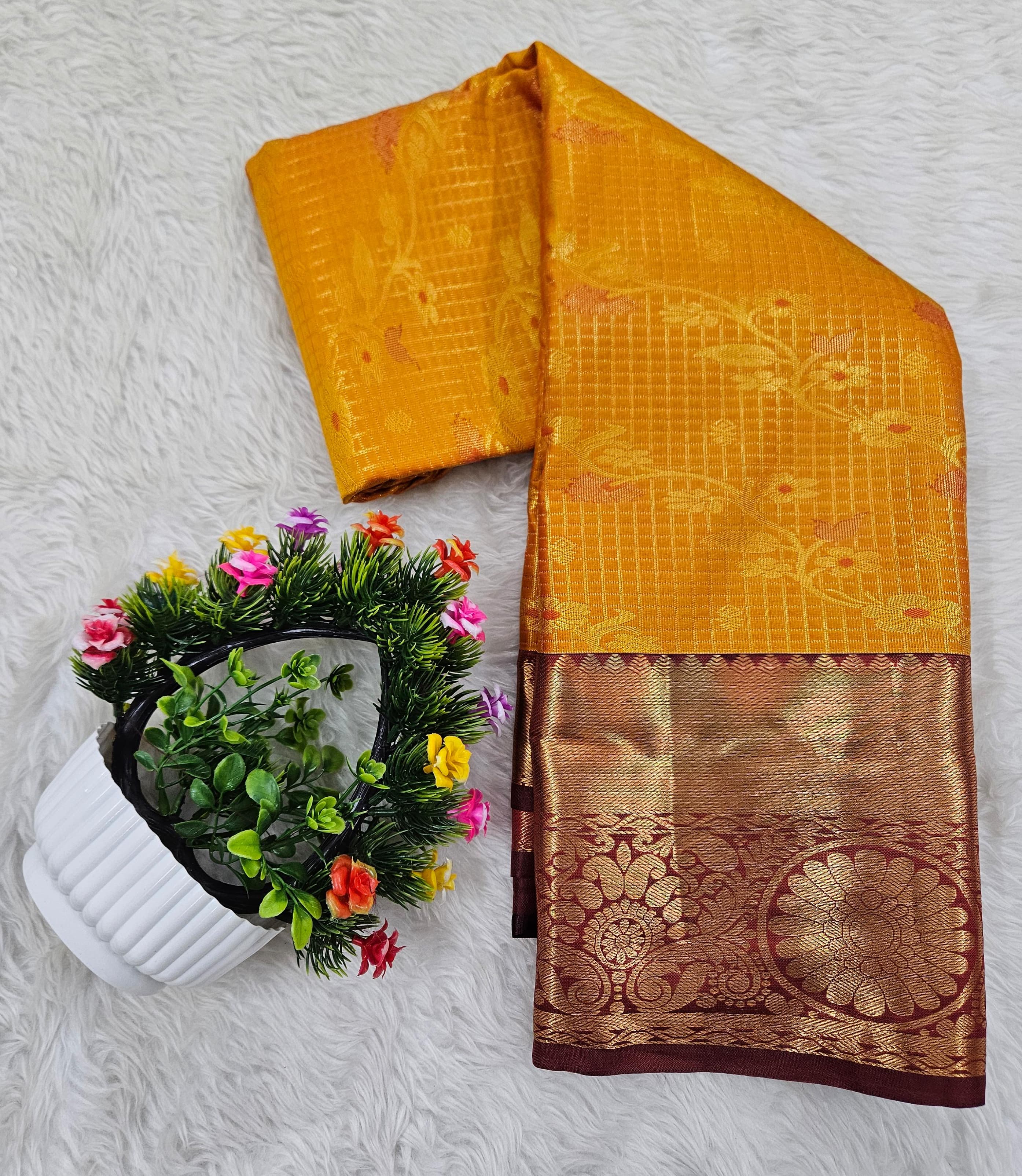 Semi kanchipattu saree
