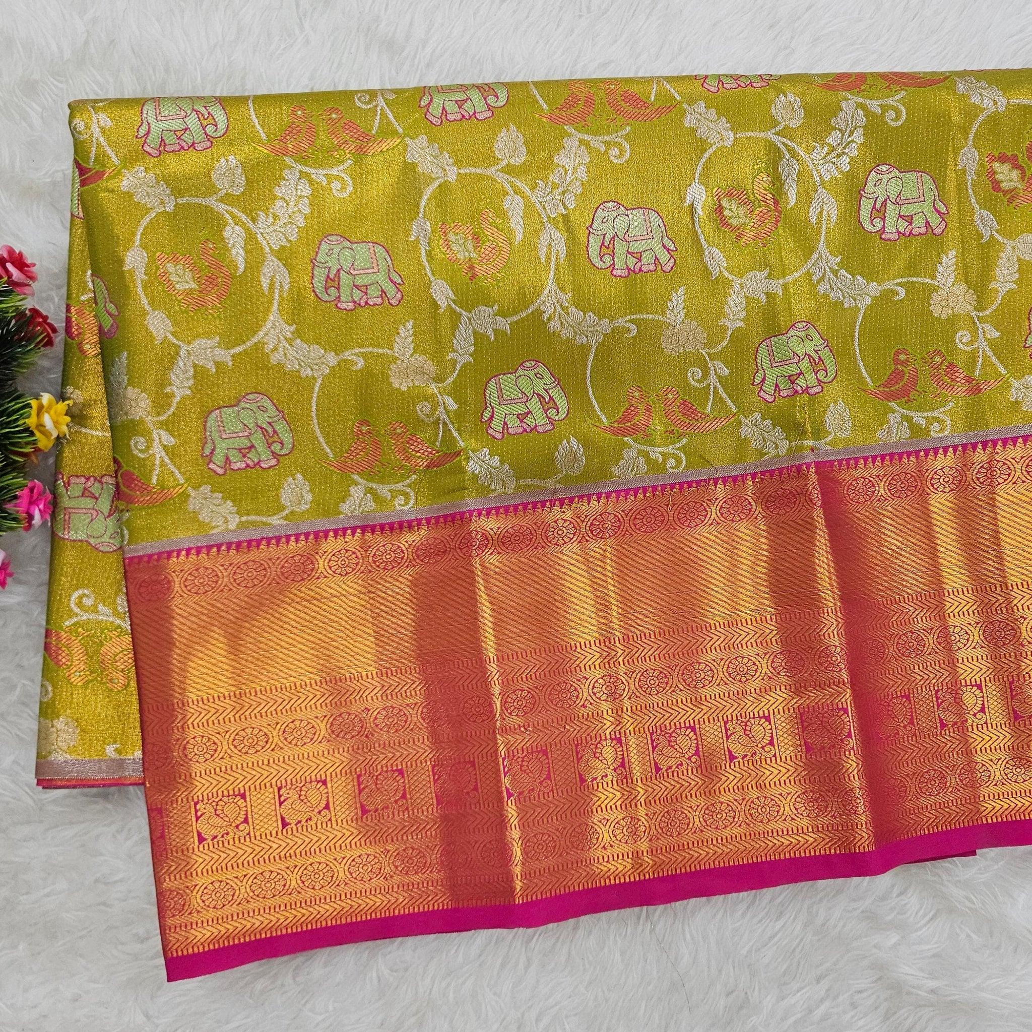 (2–5  Year) Lehenga – Unstitched (Blouse + Material)