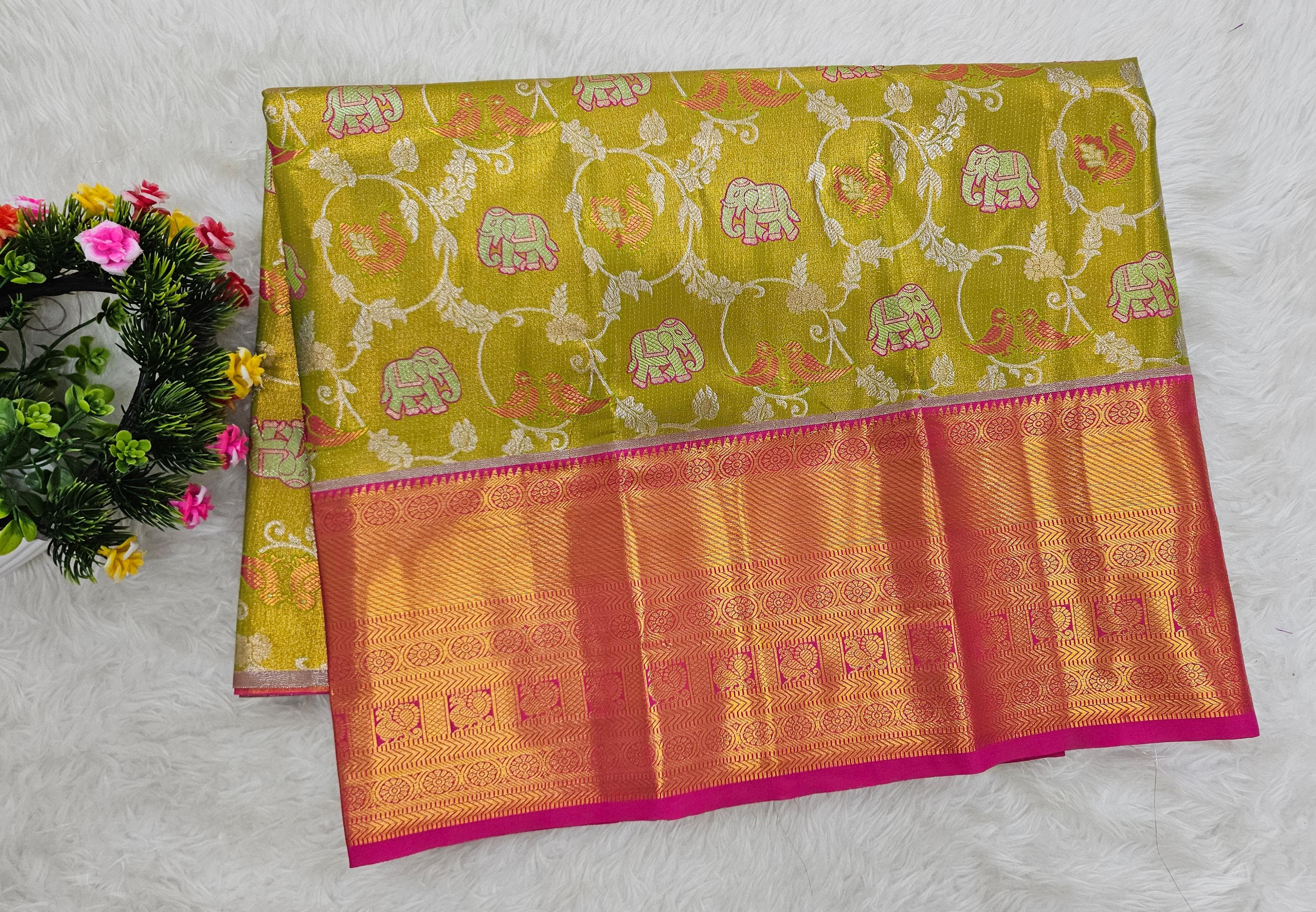 (2–5  Year) Lehenga – Unstitched (Blouse + Material)