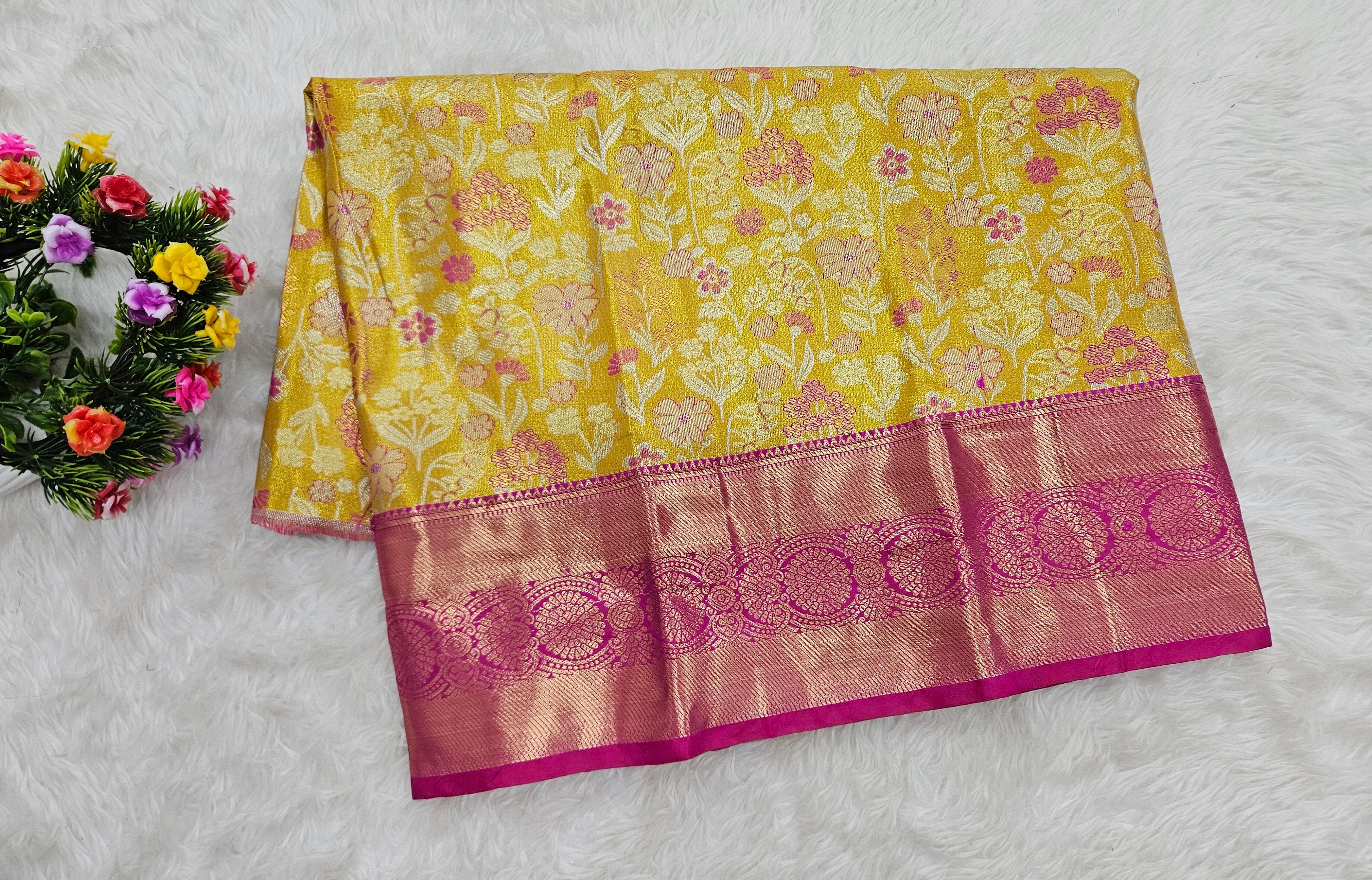 (2–5  Year) Lehenga – Unstitched (Blouse + Material)