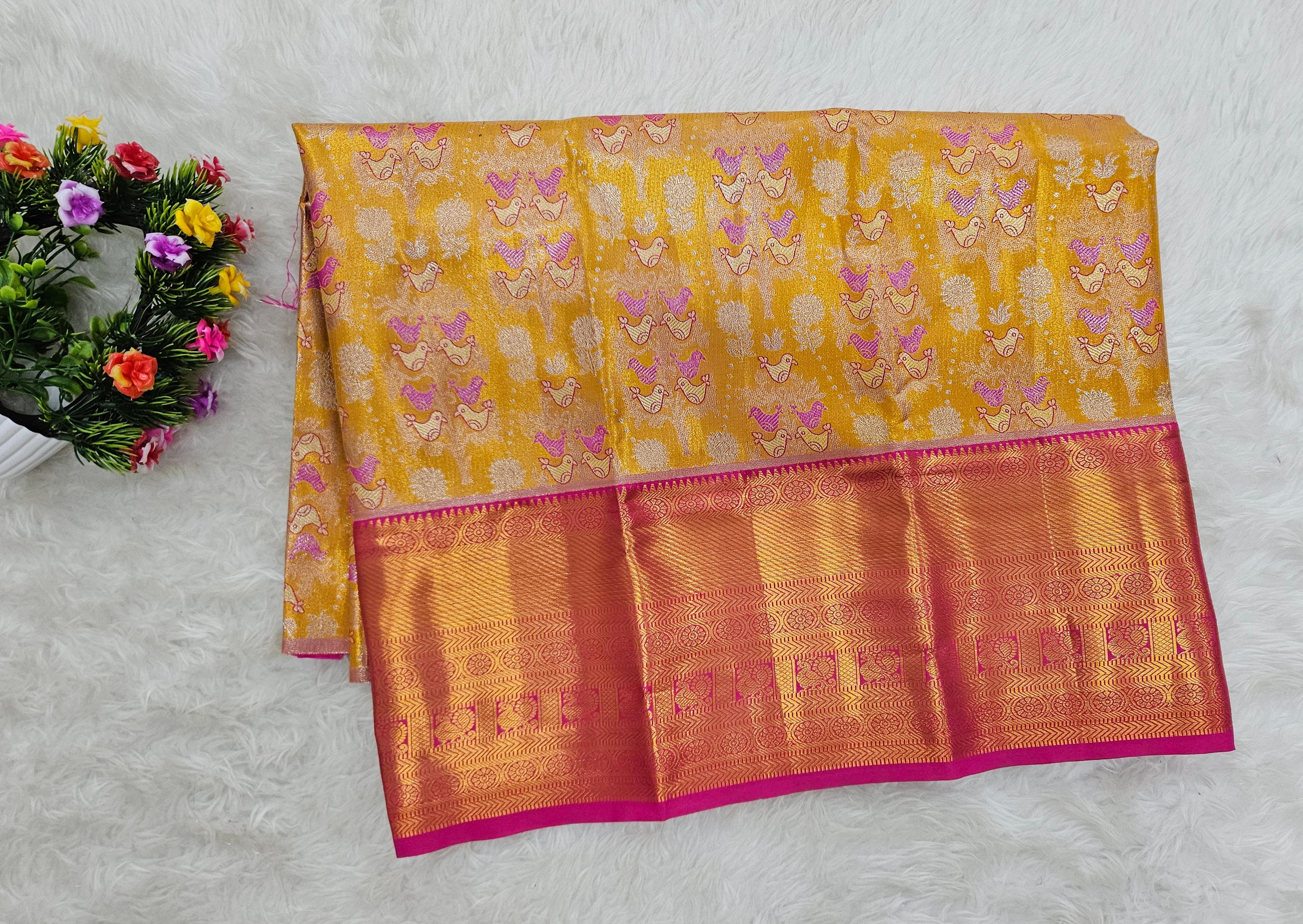 (2–5  Year) Lehenga – Unstitched (Blouse + Material)