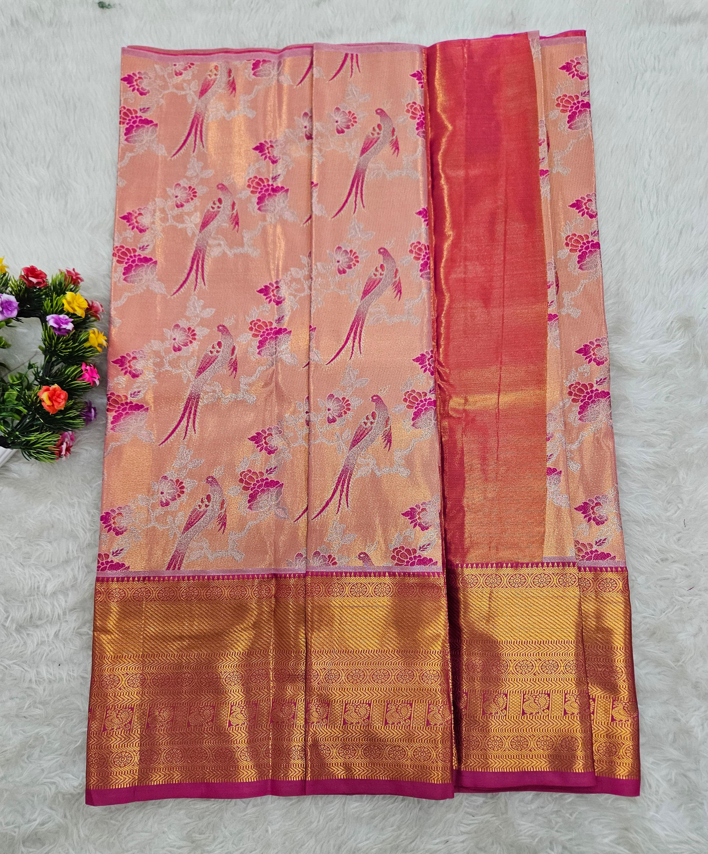 (2–5  Year) Lehenga – Unstitched (Blouse + Material)