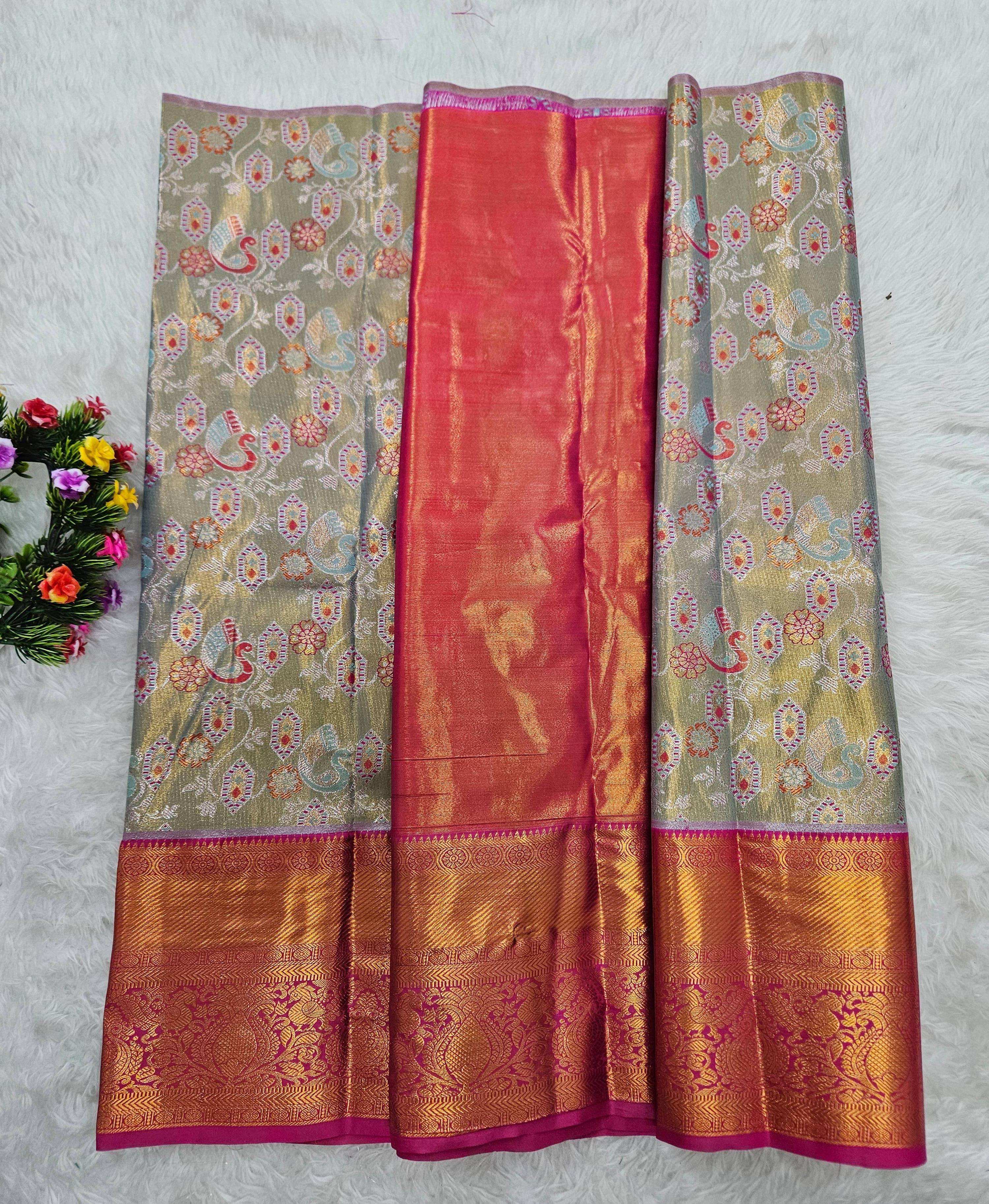 (2–5  Year) Lehenga – Unstitched (Blouse + Material)