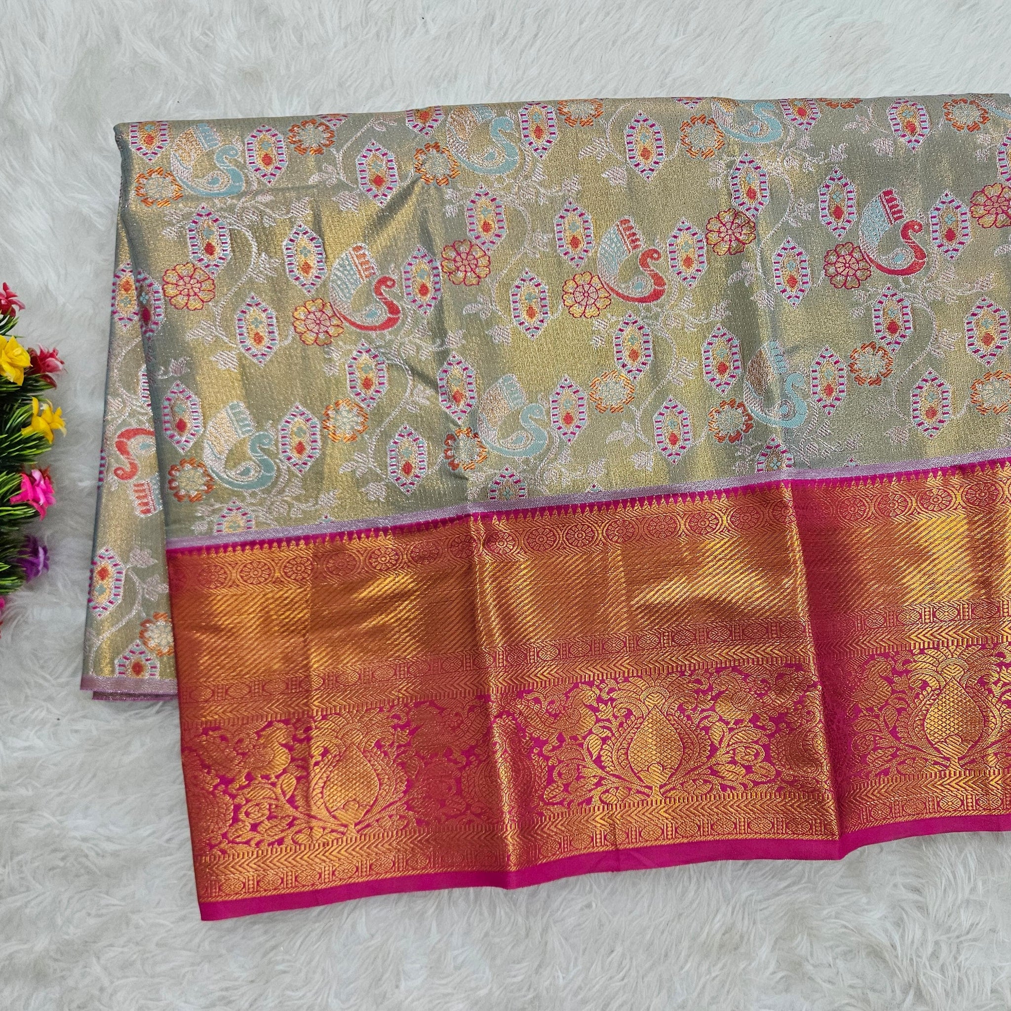 (2–5  Year) Lehenga – Unstitched (Blouse + Material)