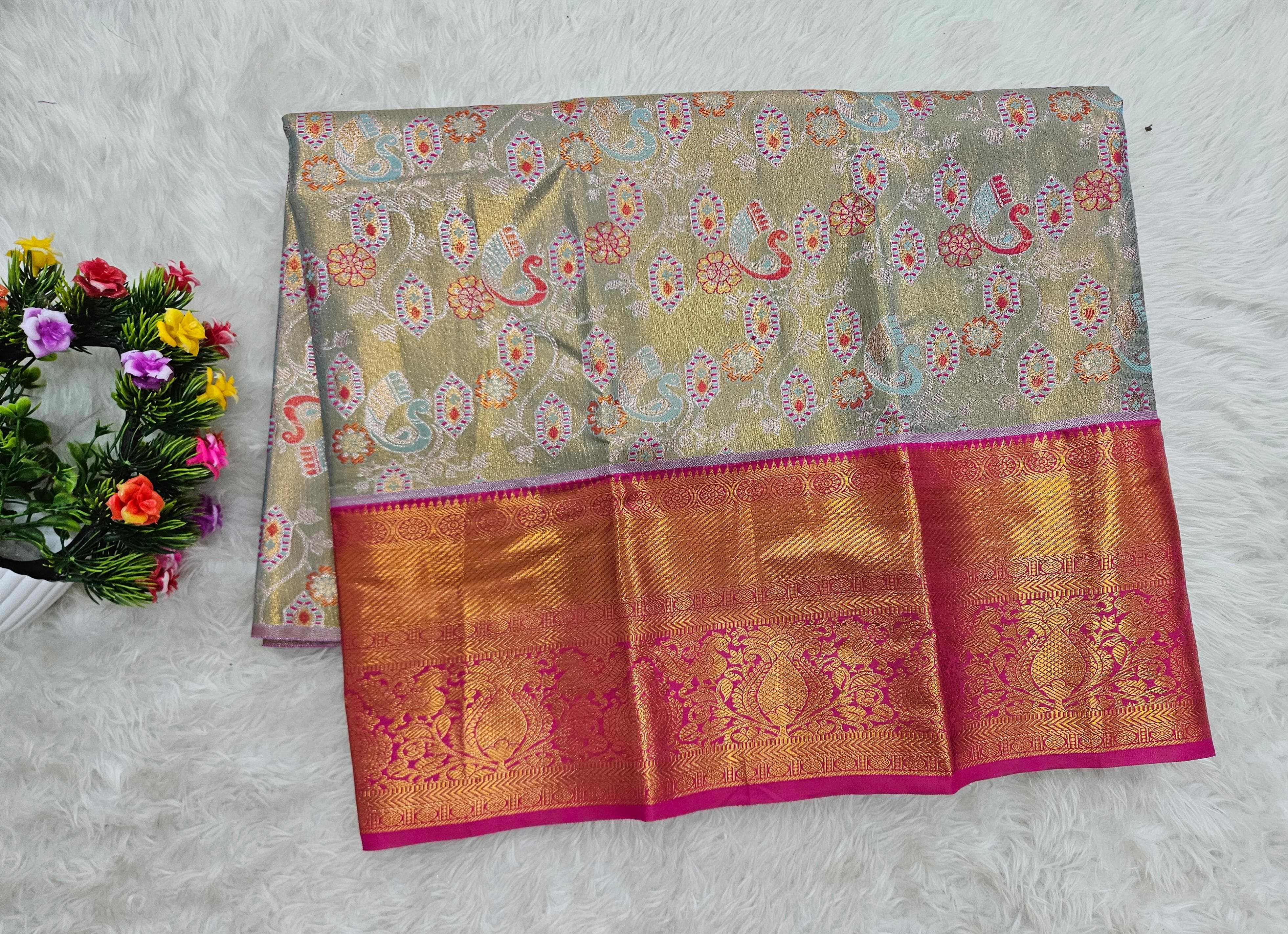 (2–5  Year) Lehenga – Unstitched (Blouse + Material)