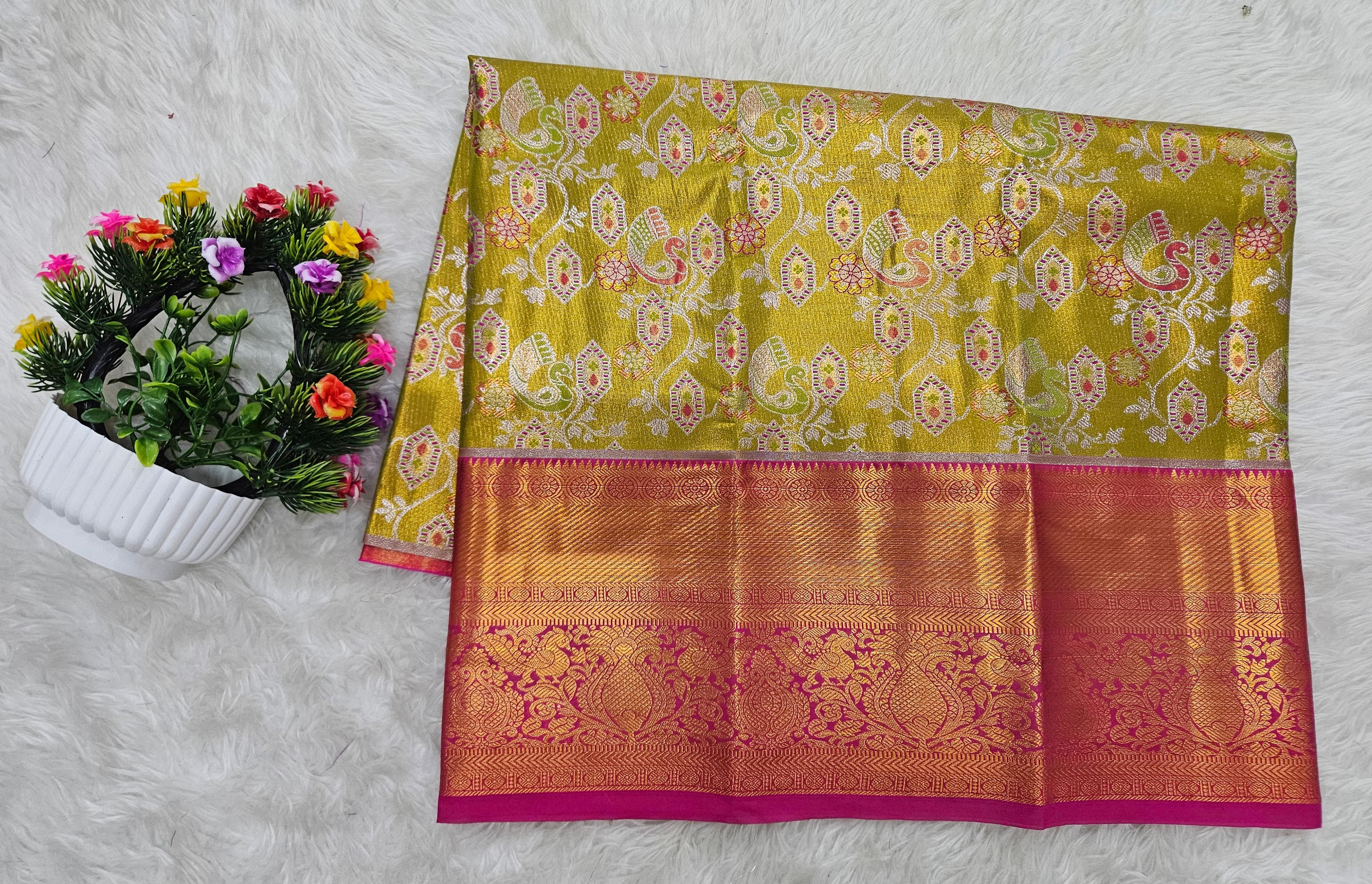 (2–5  Year) Lehenga – Unstitched (Blouse + Material)