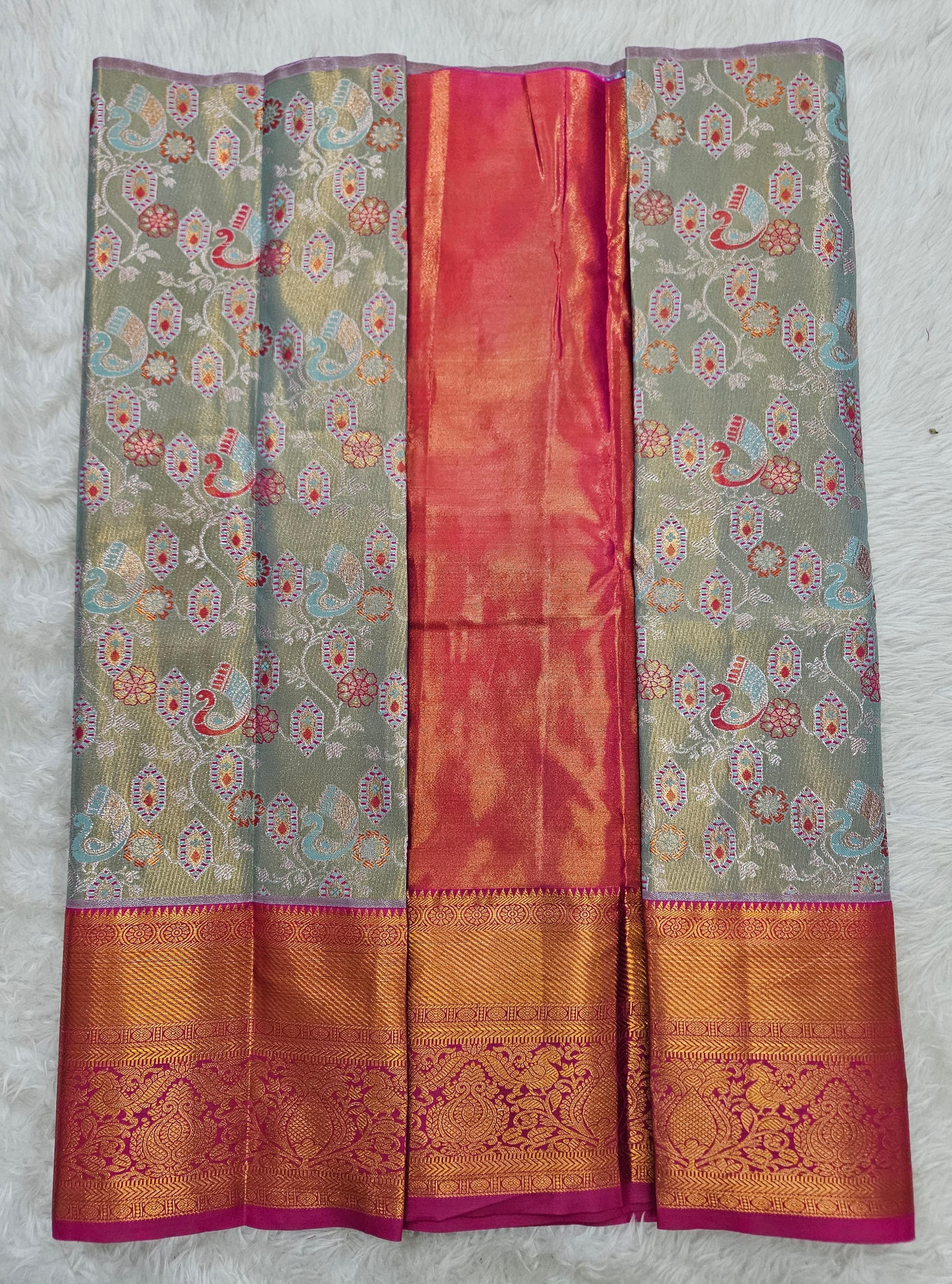 (2–5  Year) Lehenga – Unstitched (Blouse + Material)