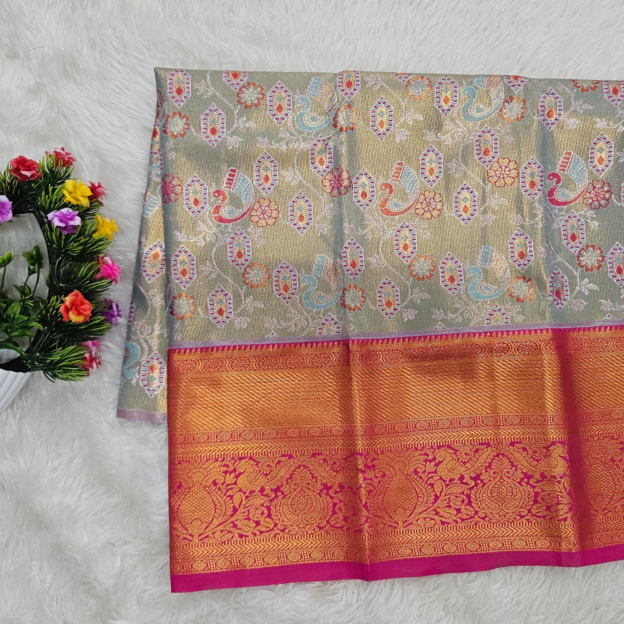 (2–5  Year) Lehenga – Unstitched (Blouse + Material)