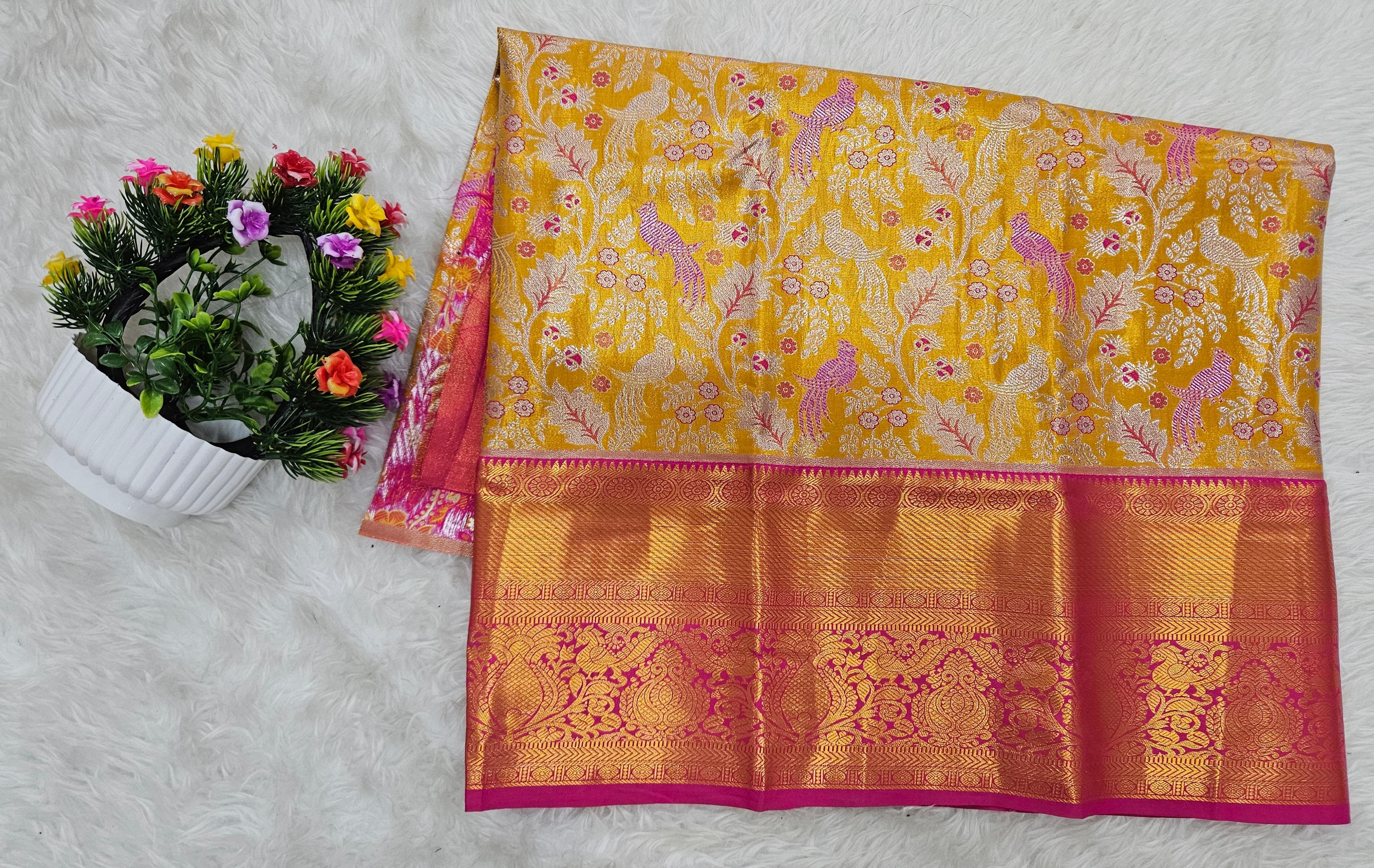 (2–5  Year) Lehenga – Unstitched (Blouse + Material)