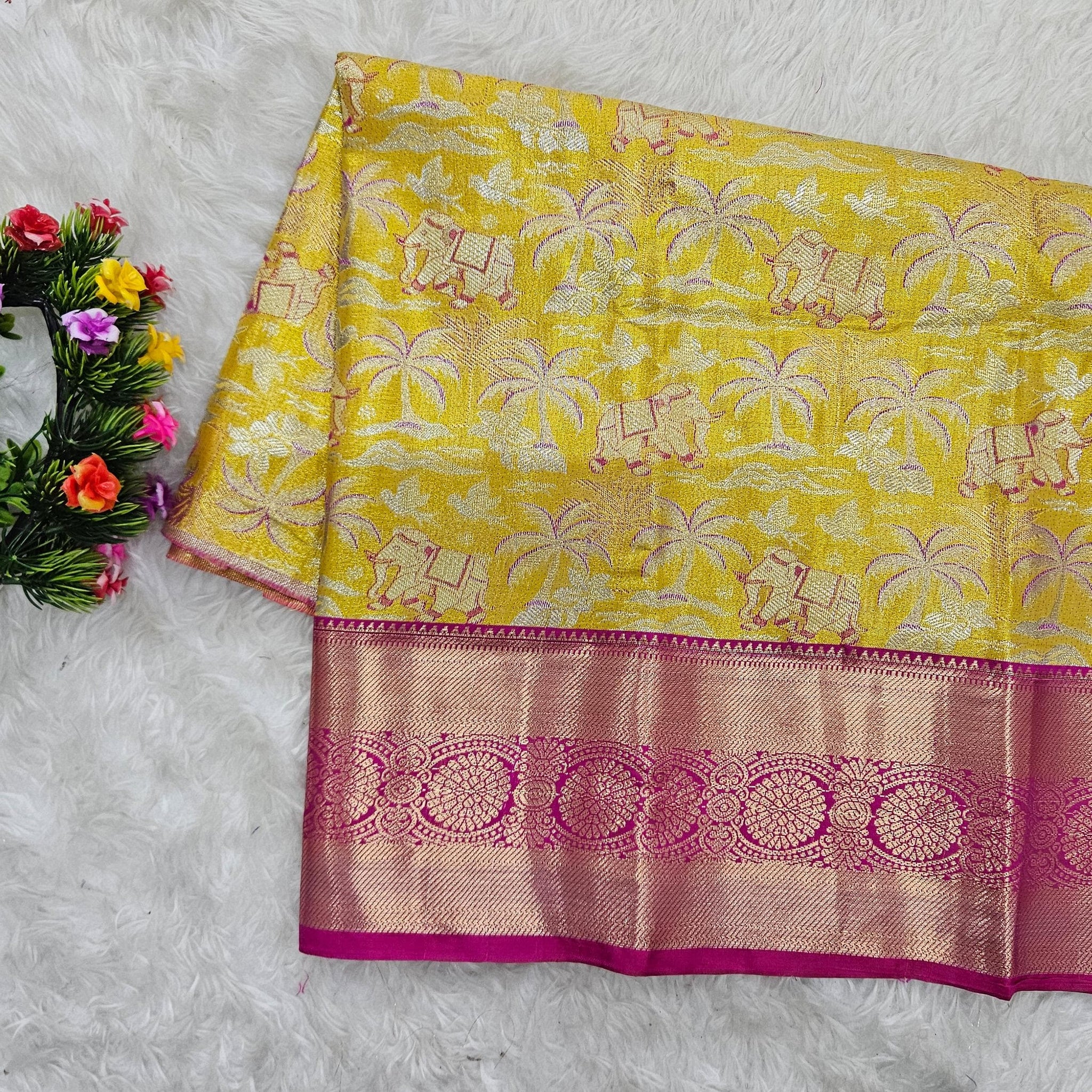 (2–5  Year) Lehenga – Unstitched (Blouse + Material)