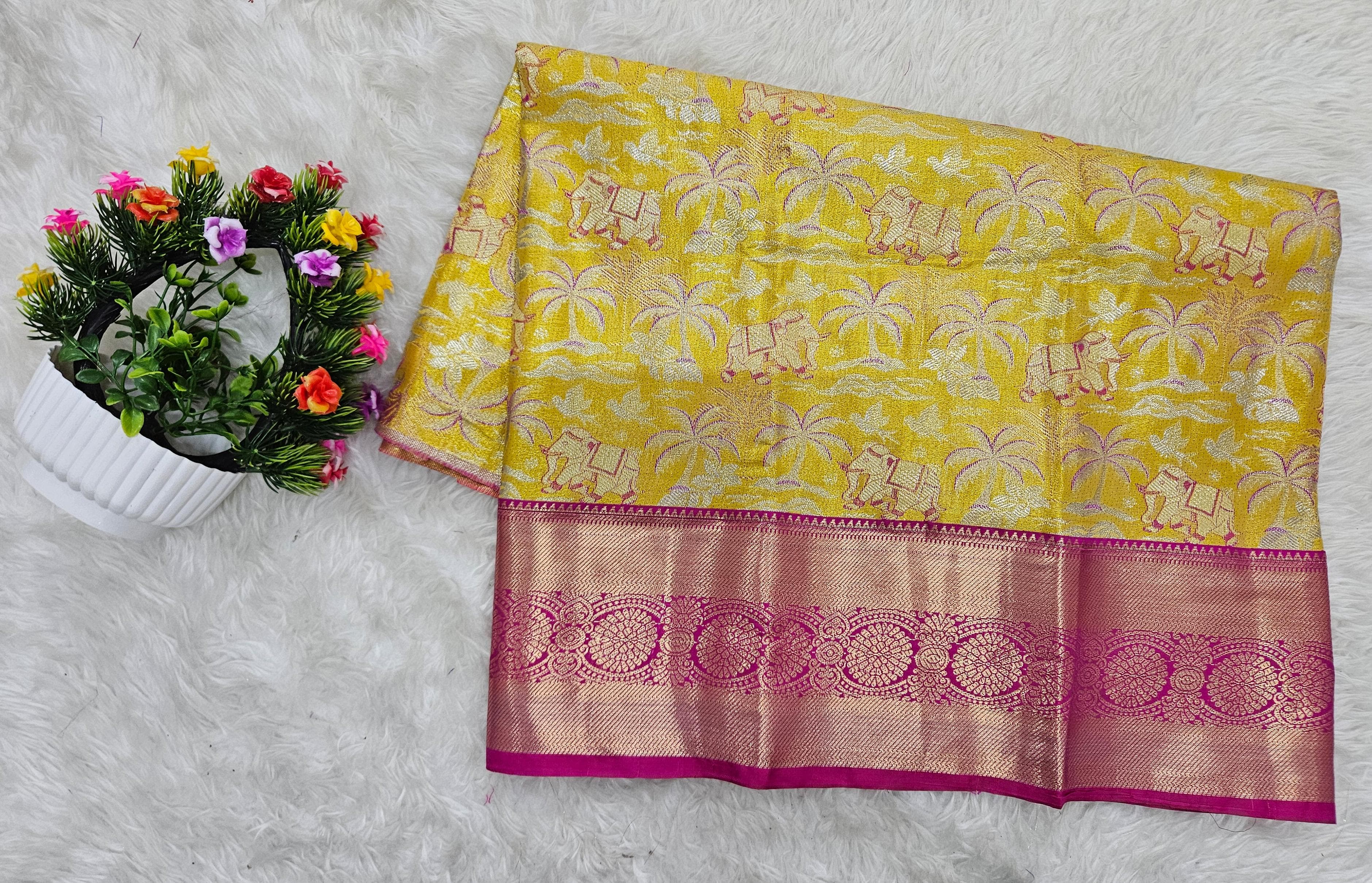 (2–5  Year) Lehenga – Unstitched (Blouse + Material)