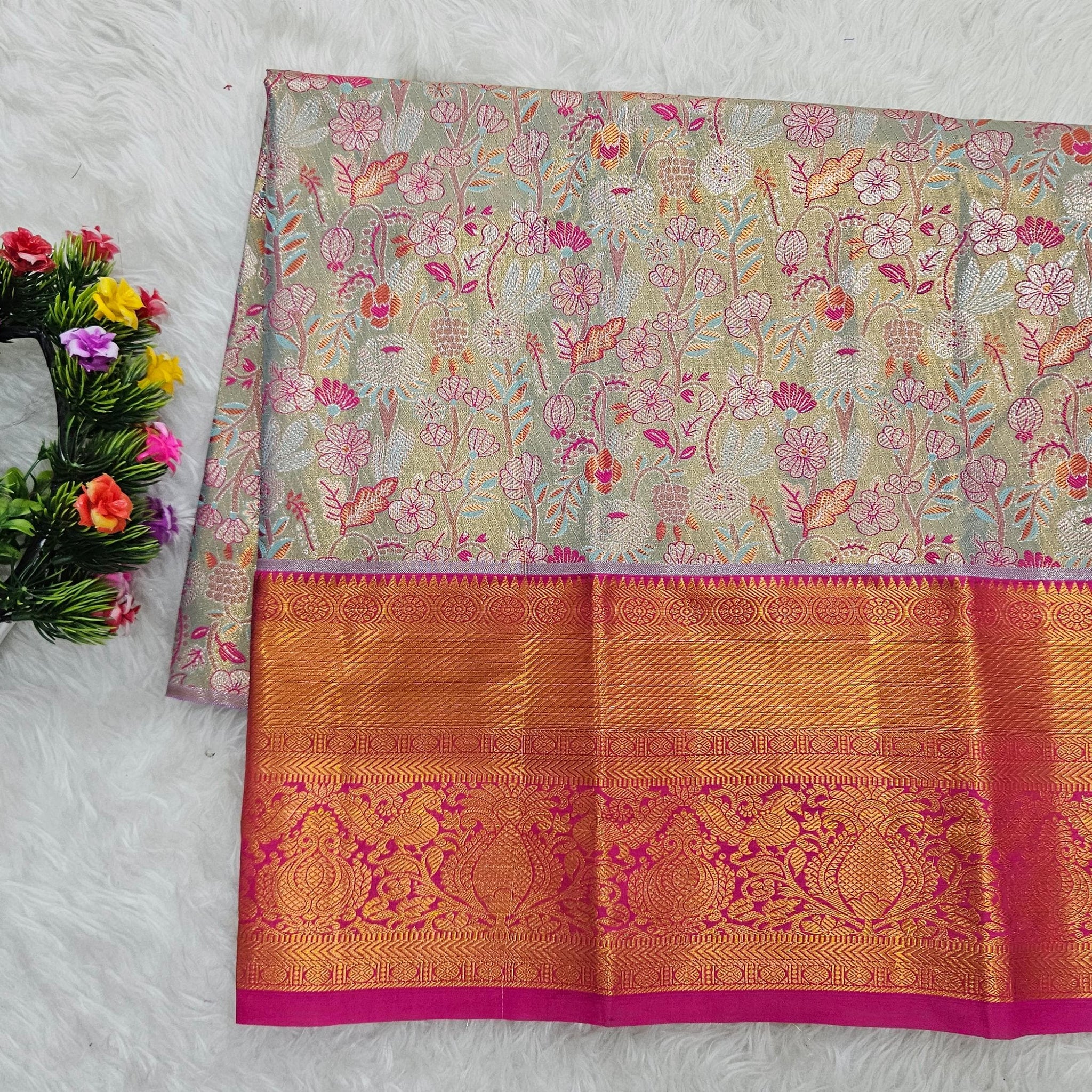 (2–5  Year) Lehenga – Unstitched (Blouse + Material)