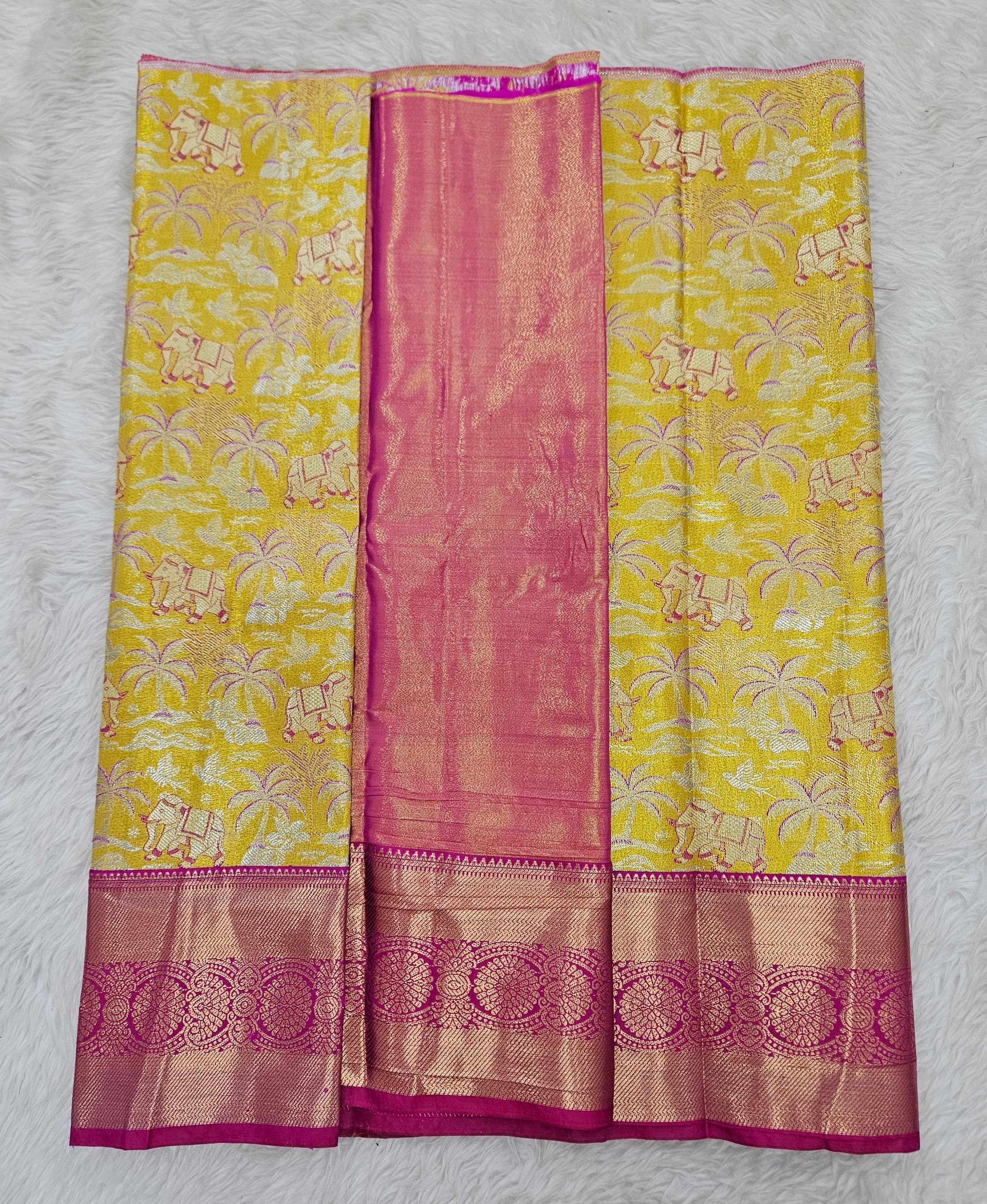 (2–5  Year) Lehenga – Unstitched (Blouse + Material)