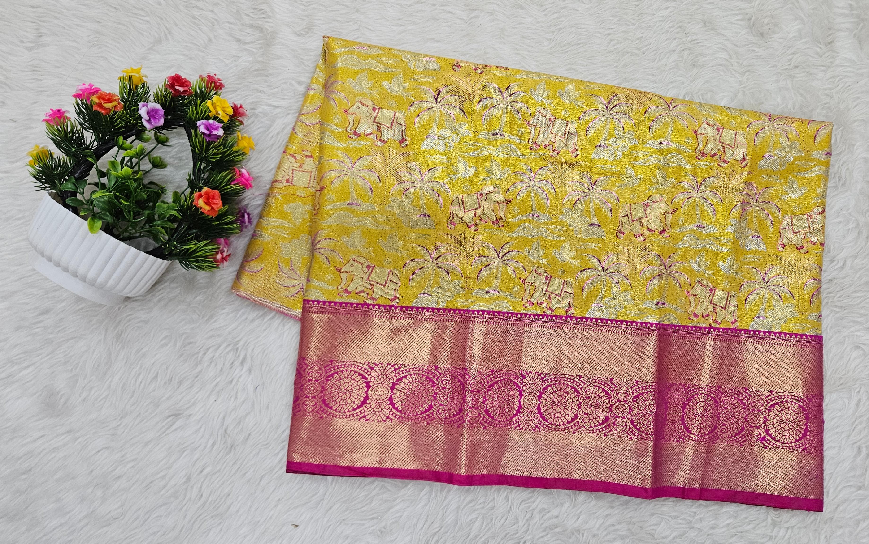 (2–5  Year) Lehenga – Unstitched (Blouse + Material)