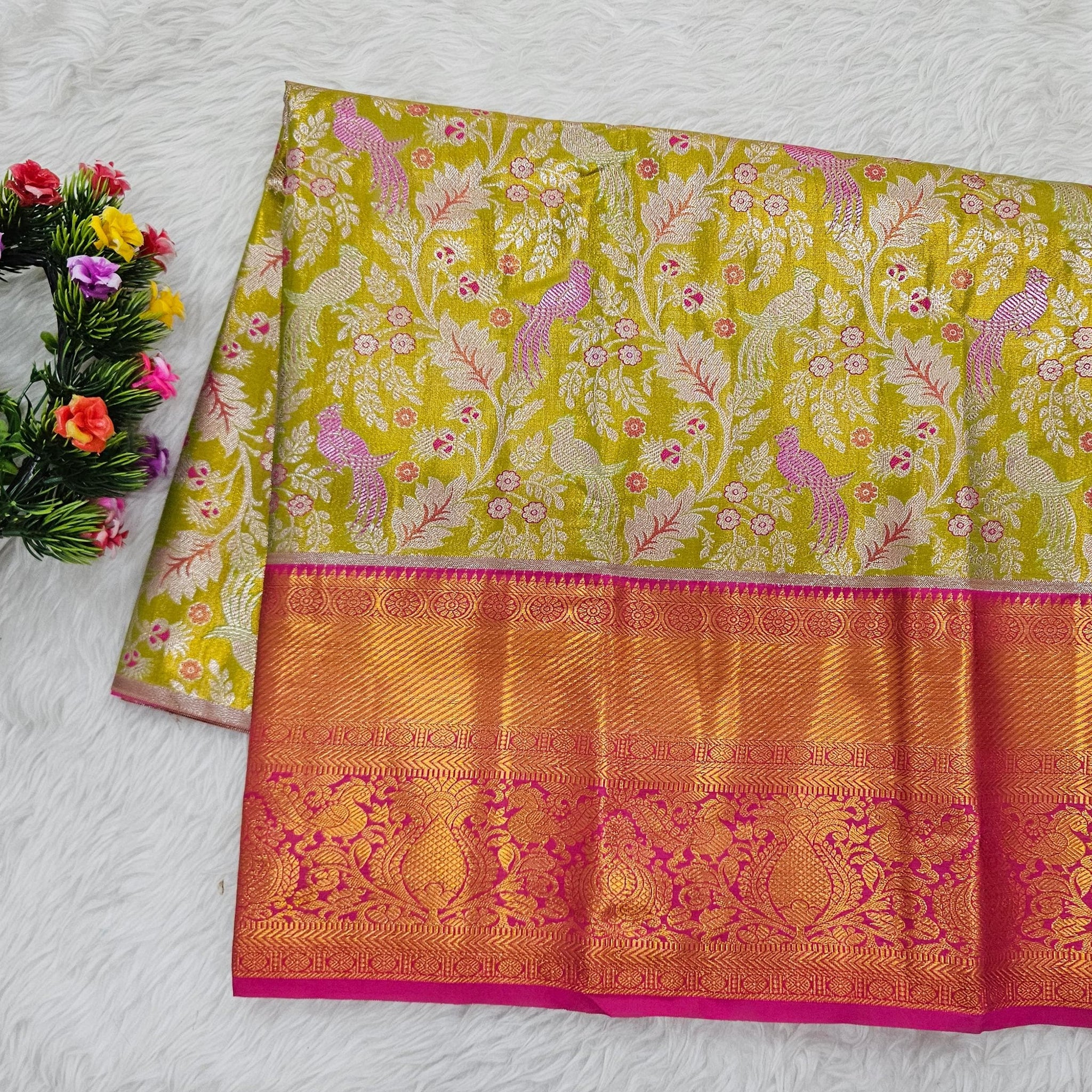 (2–5  Year) Lehenga – Unstitched (Blouse + Material)