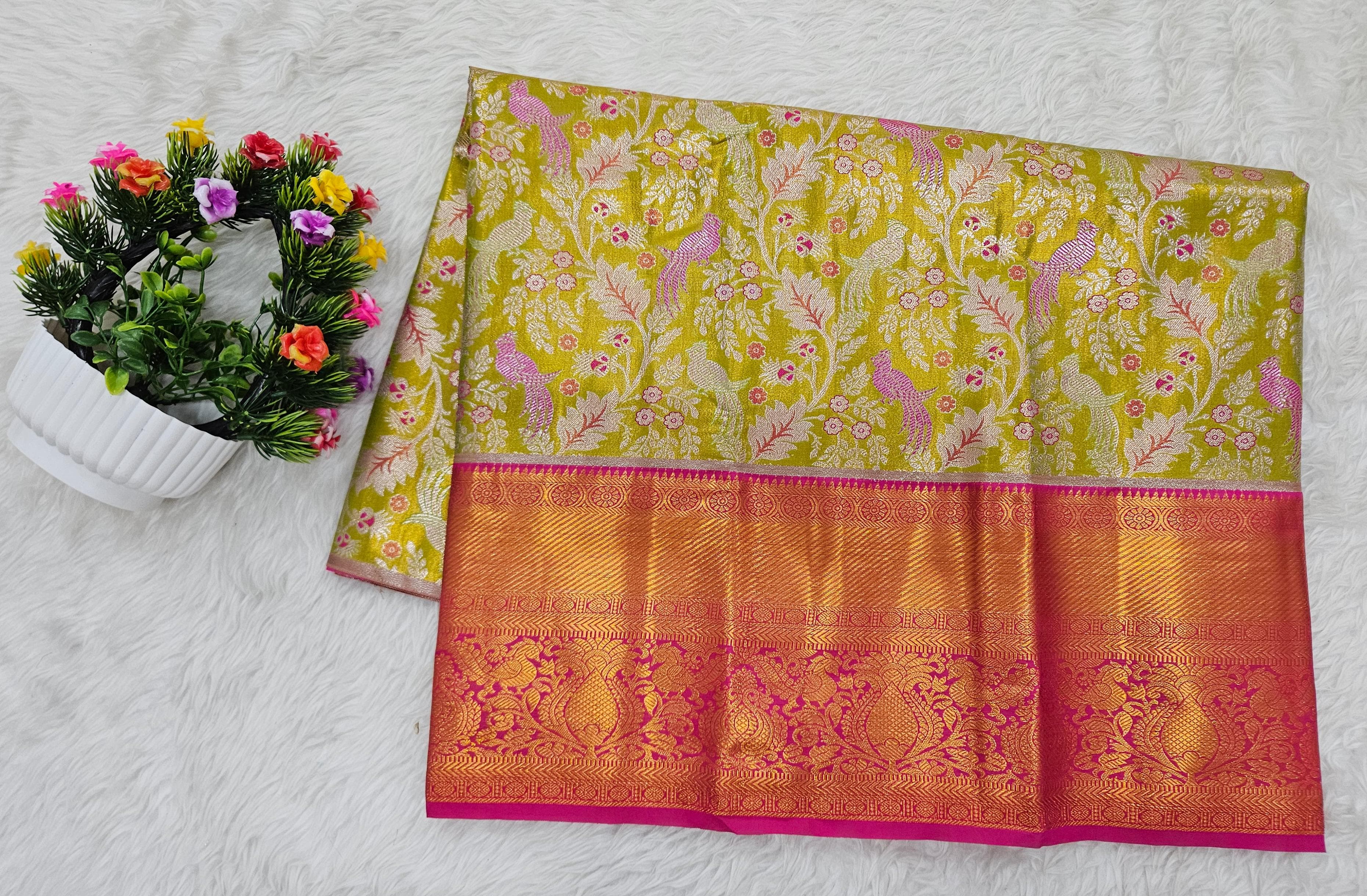 (2–5  Year) Lehenga – Unstitched (Blouse + Material)