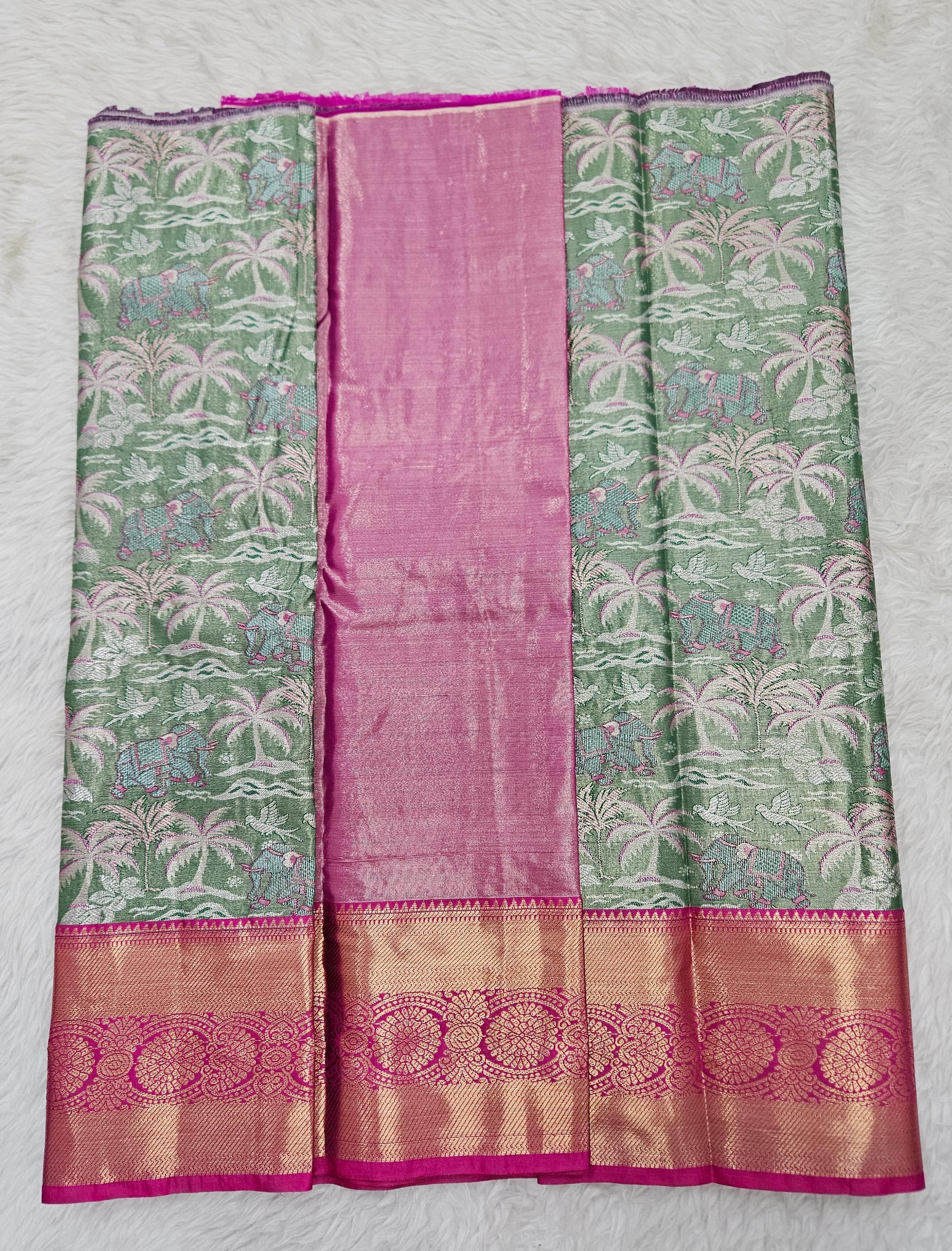 (2–5  Year) Lehenga – Unstitched (Blouse + Material)