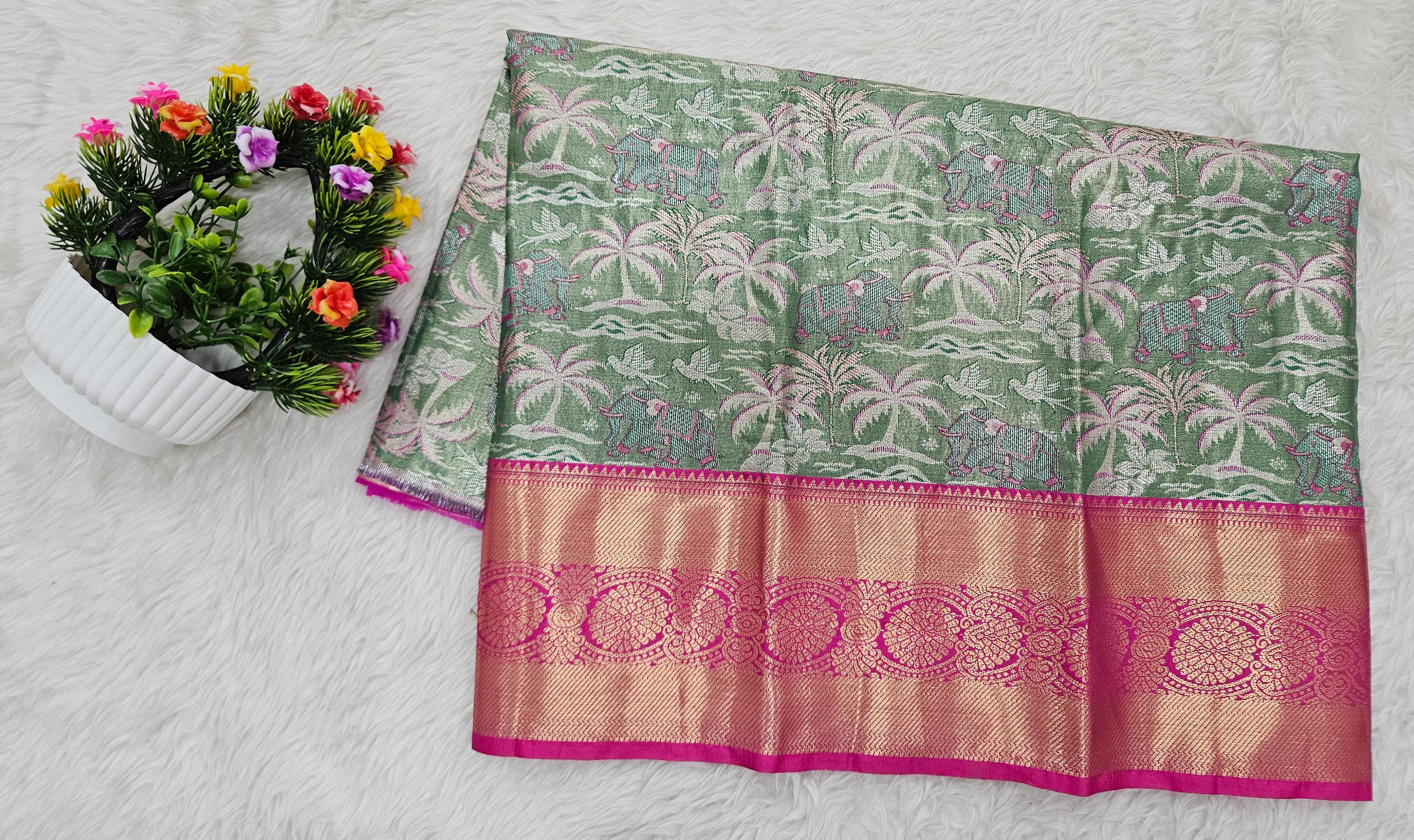 (2–5  Year) Lehenga – Unstitched (Blouse + Material)