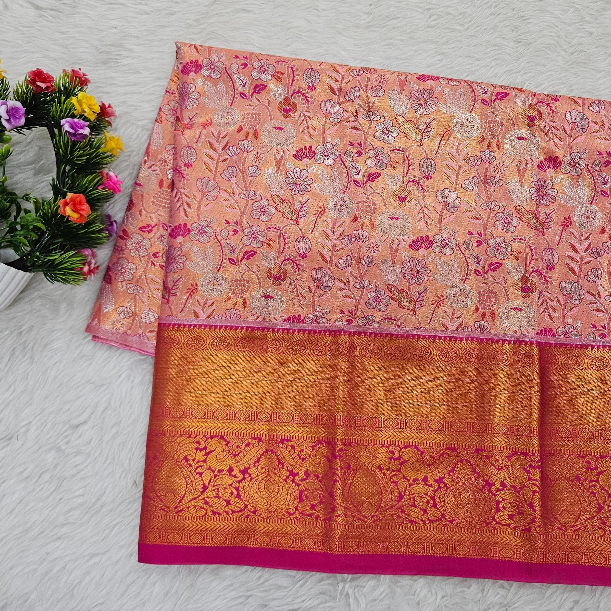 (2–5  Year) Lehenga – Unstitched (Blouse + Material)