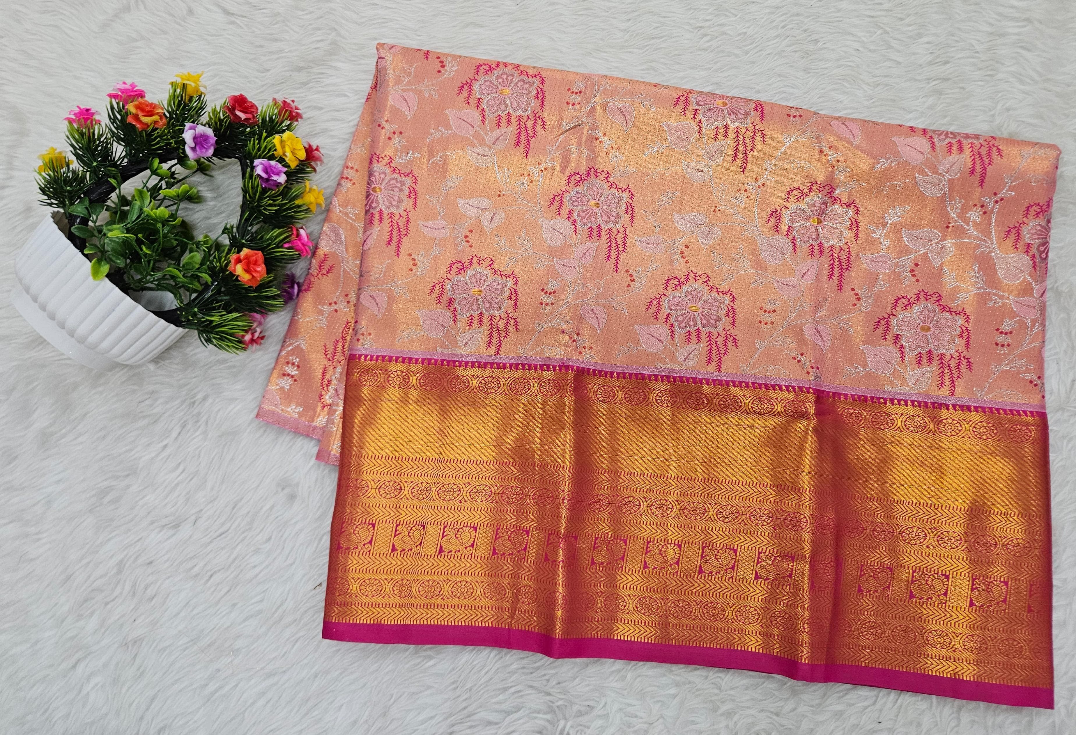 (2–5  Year) Lehenga – Unstitched (Blouse + Material)