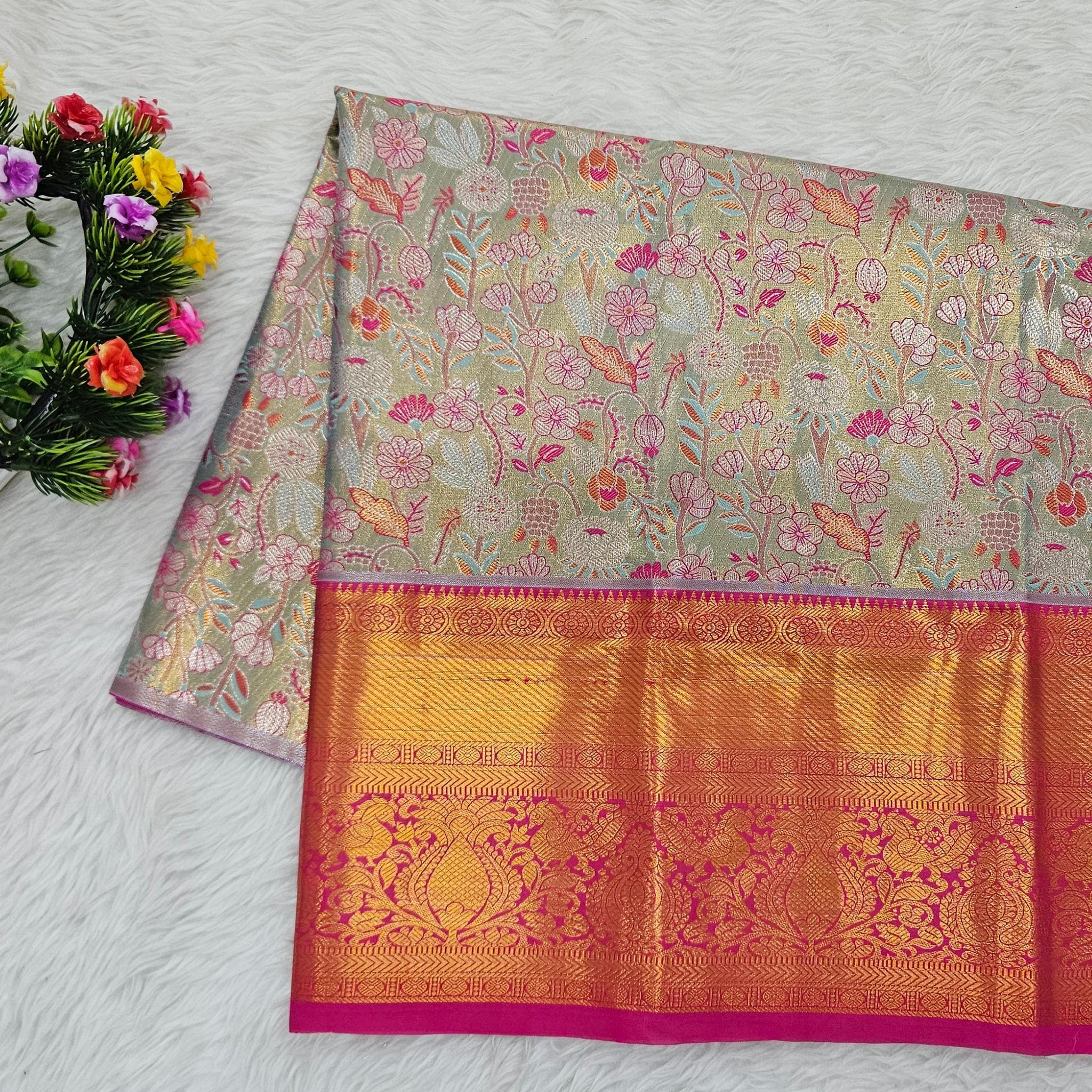 (2–5  Year) Lehenga – Unstitched (Blouse + Material)