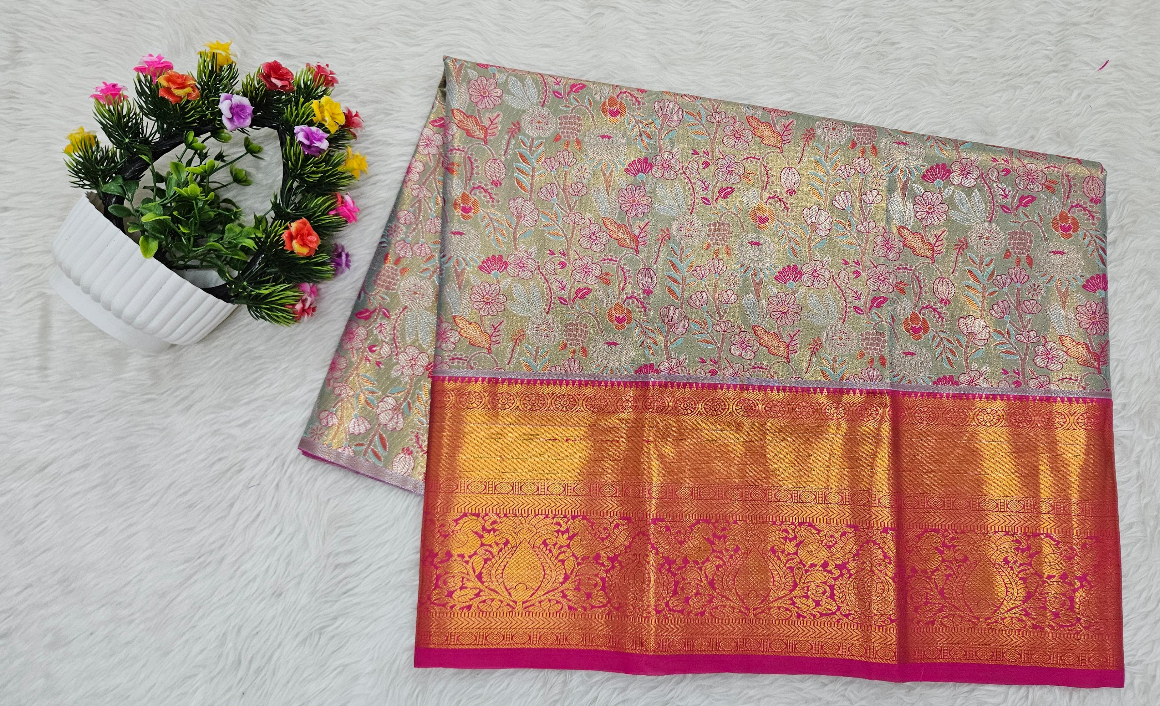 (2–5  Year) Lehenga – Unstitched (Blouse + Material)