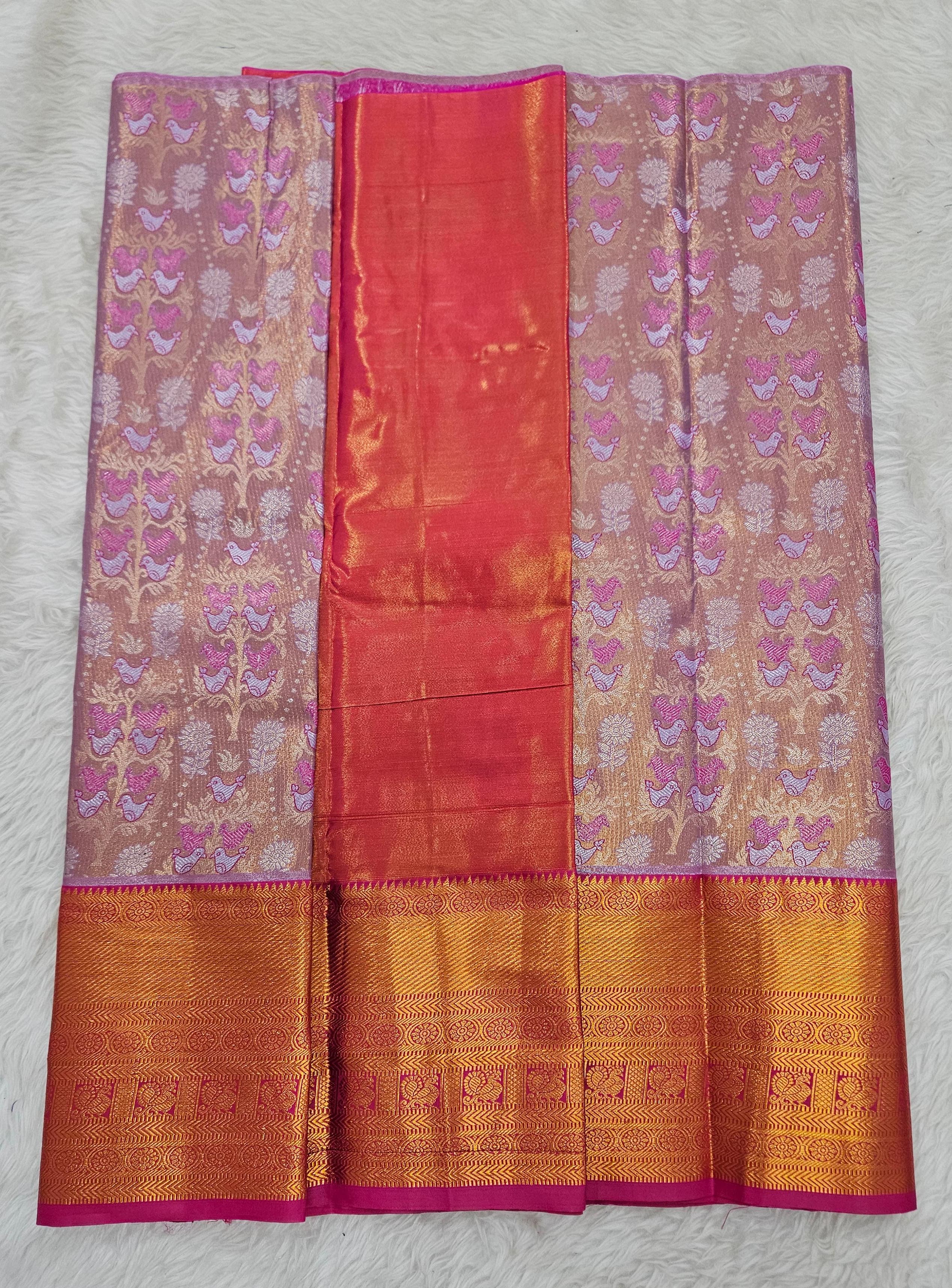 (2–5  Year) Lehenga – Unstitched (Blouse + Material)