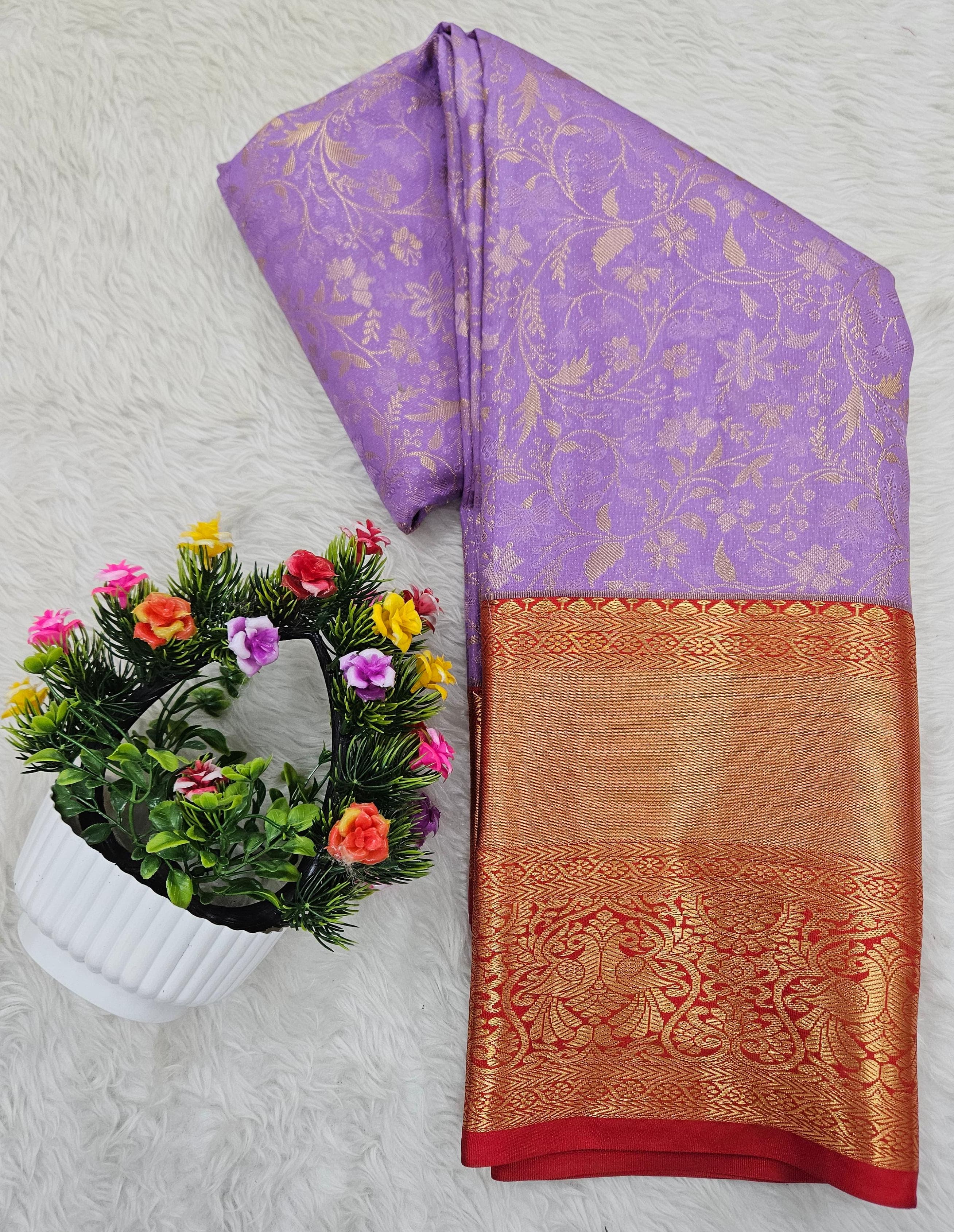 Semi kanchipattu saree