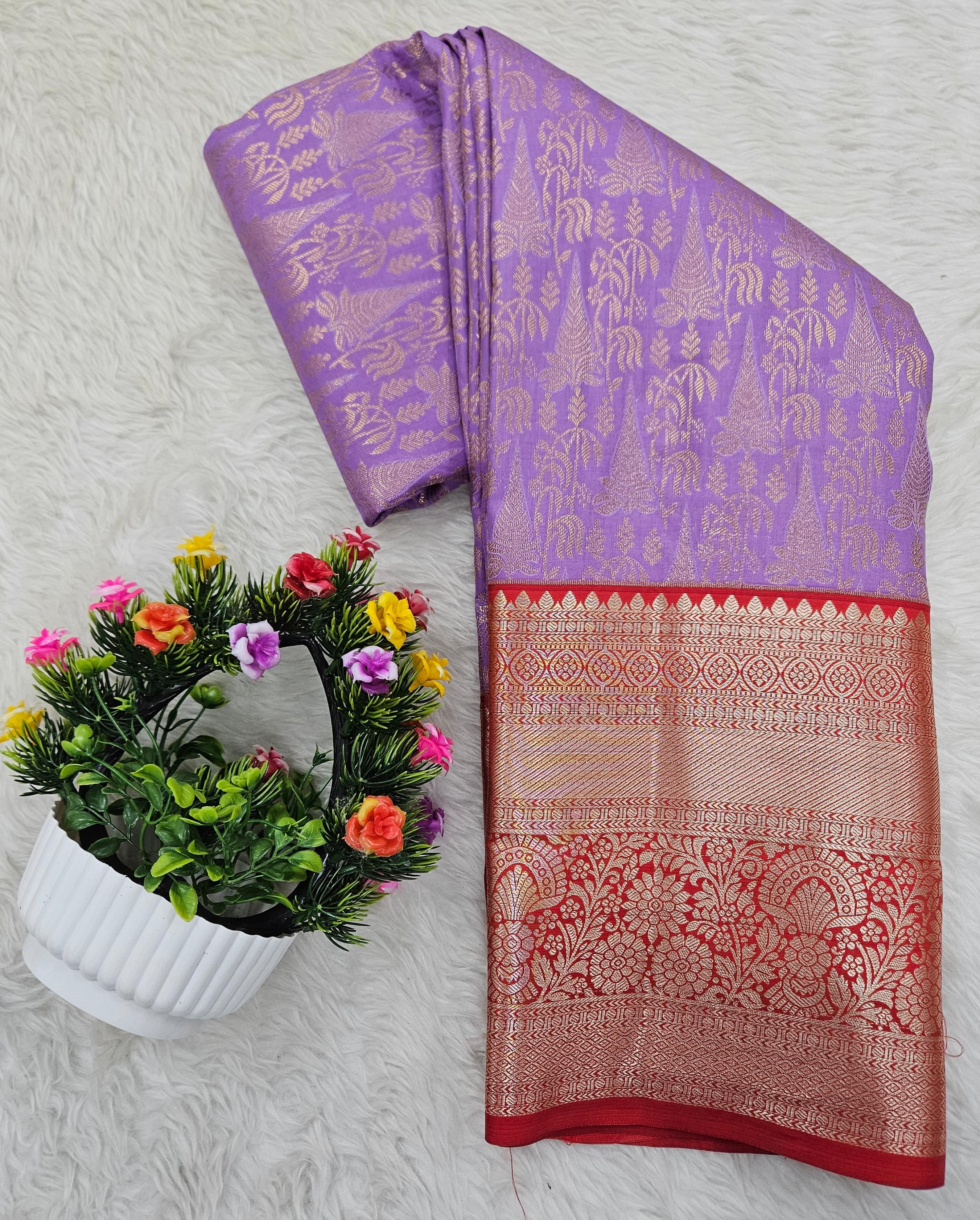 Semi kanchipattu saree