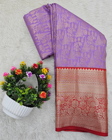 Semi kanchipattu saree