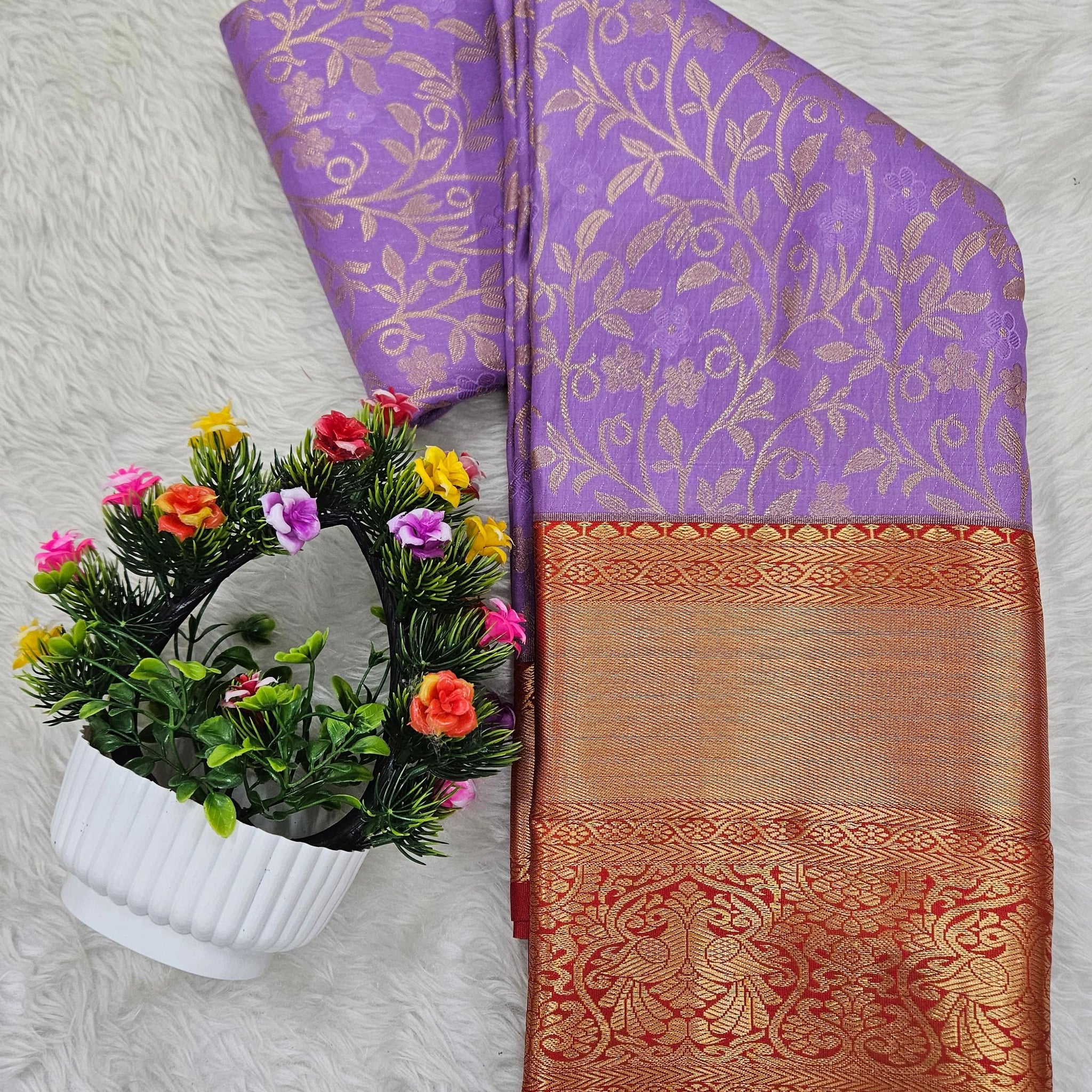 Semi kanchipattu saree