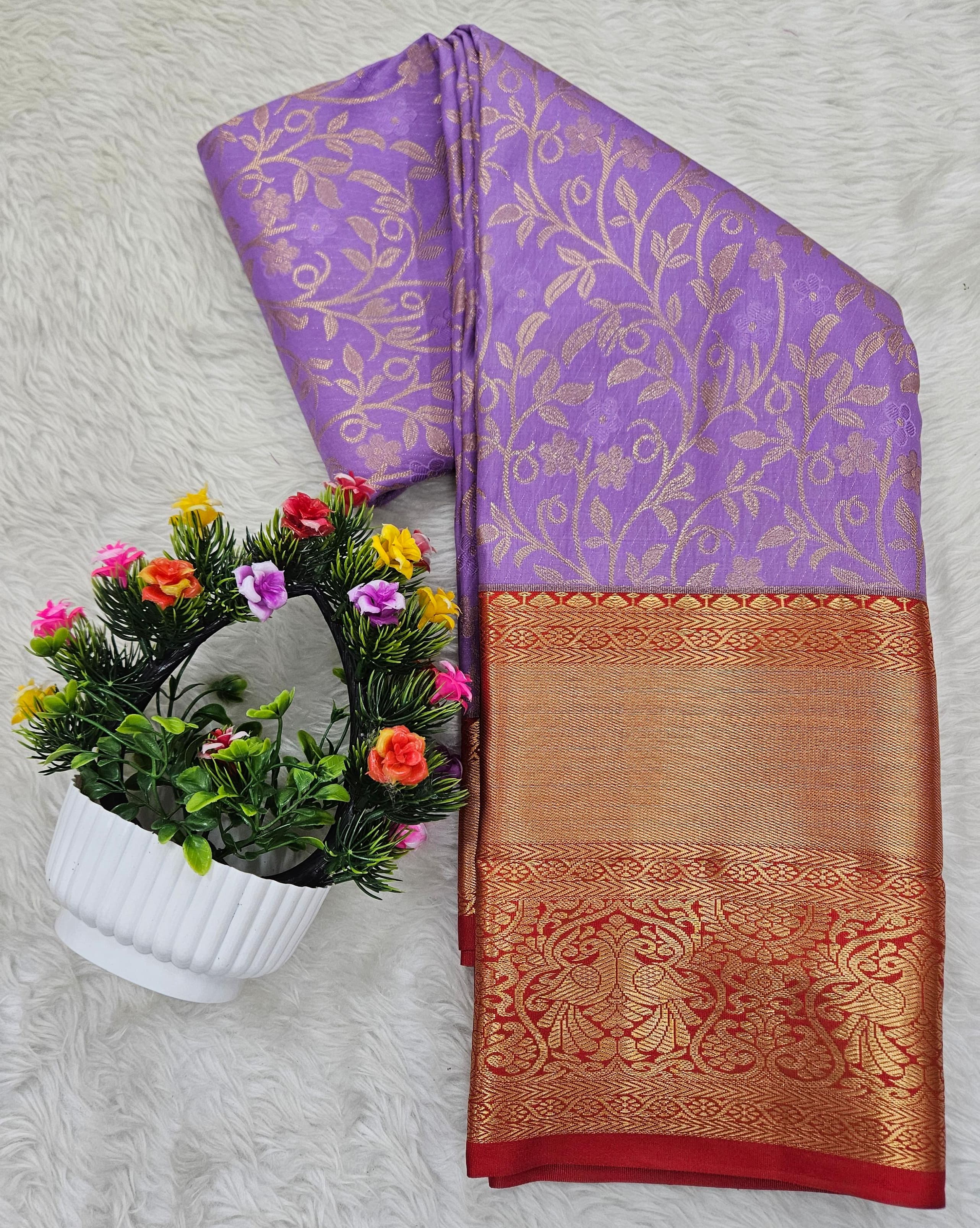 Semi kanchipattu saree