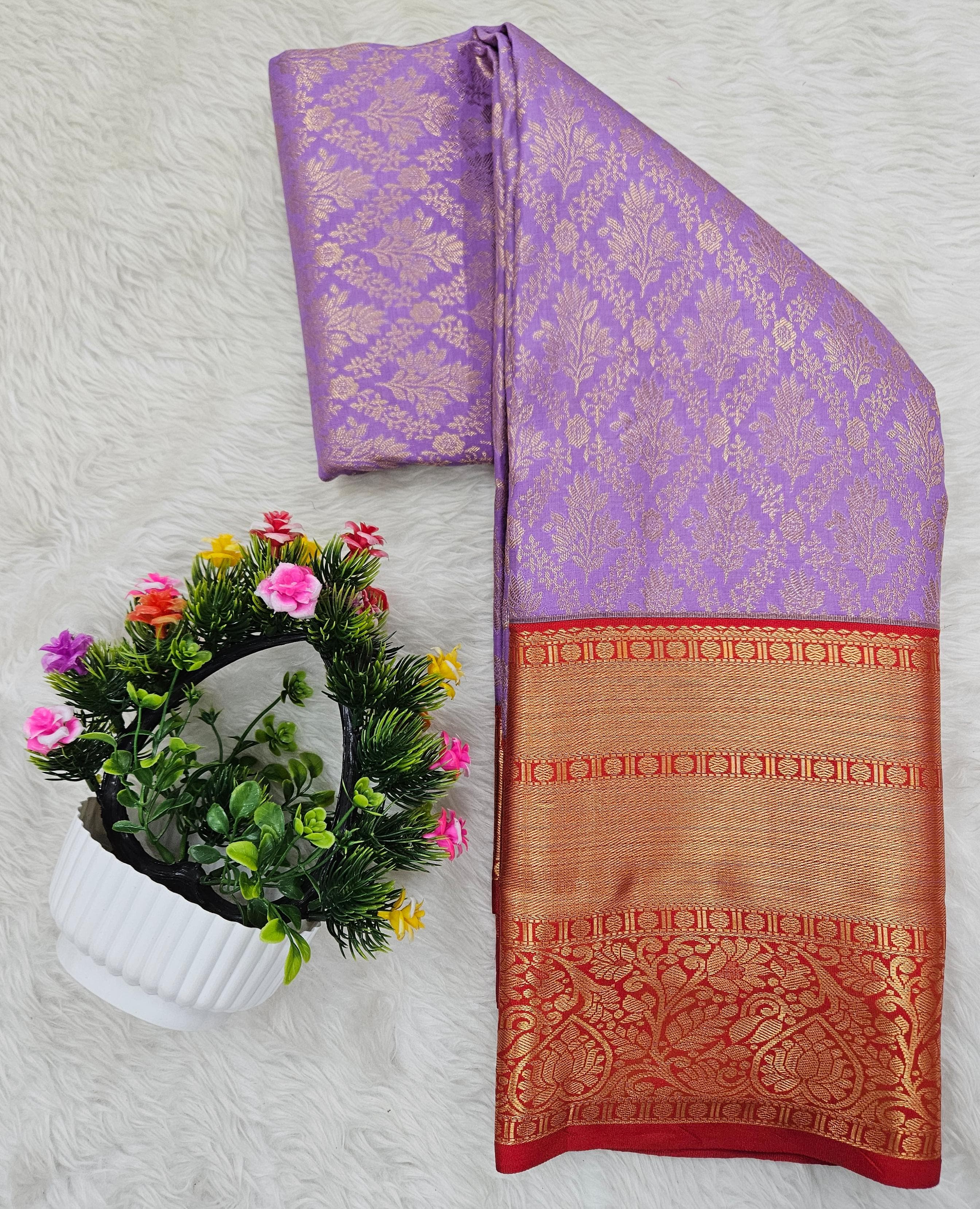Semi kanchipattu saree