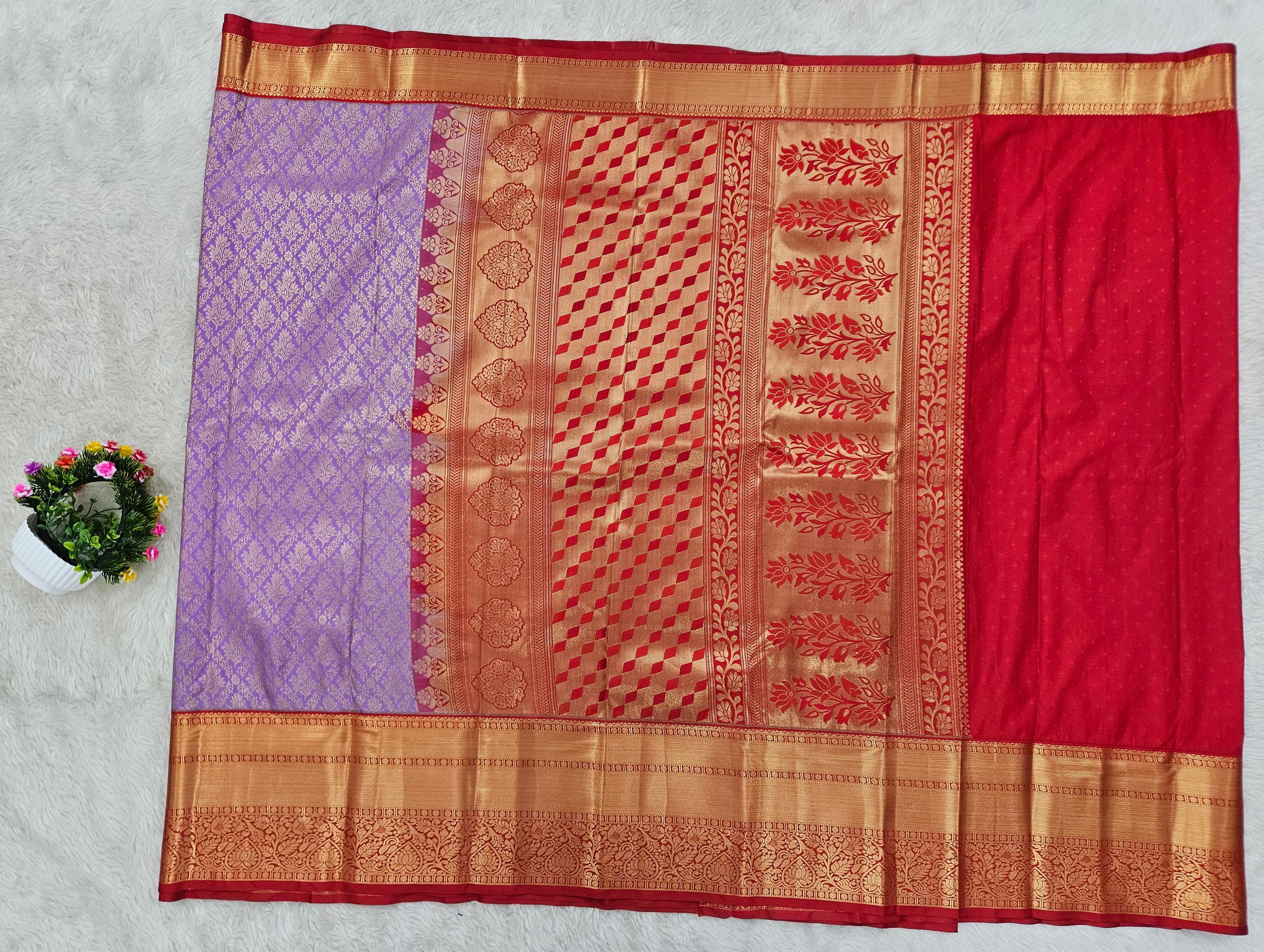 Semi kanchipattu saree