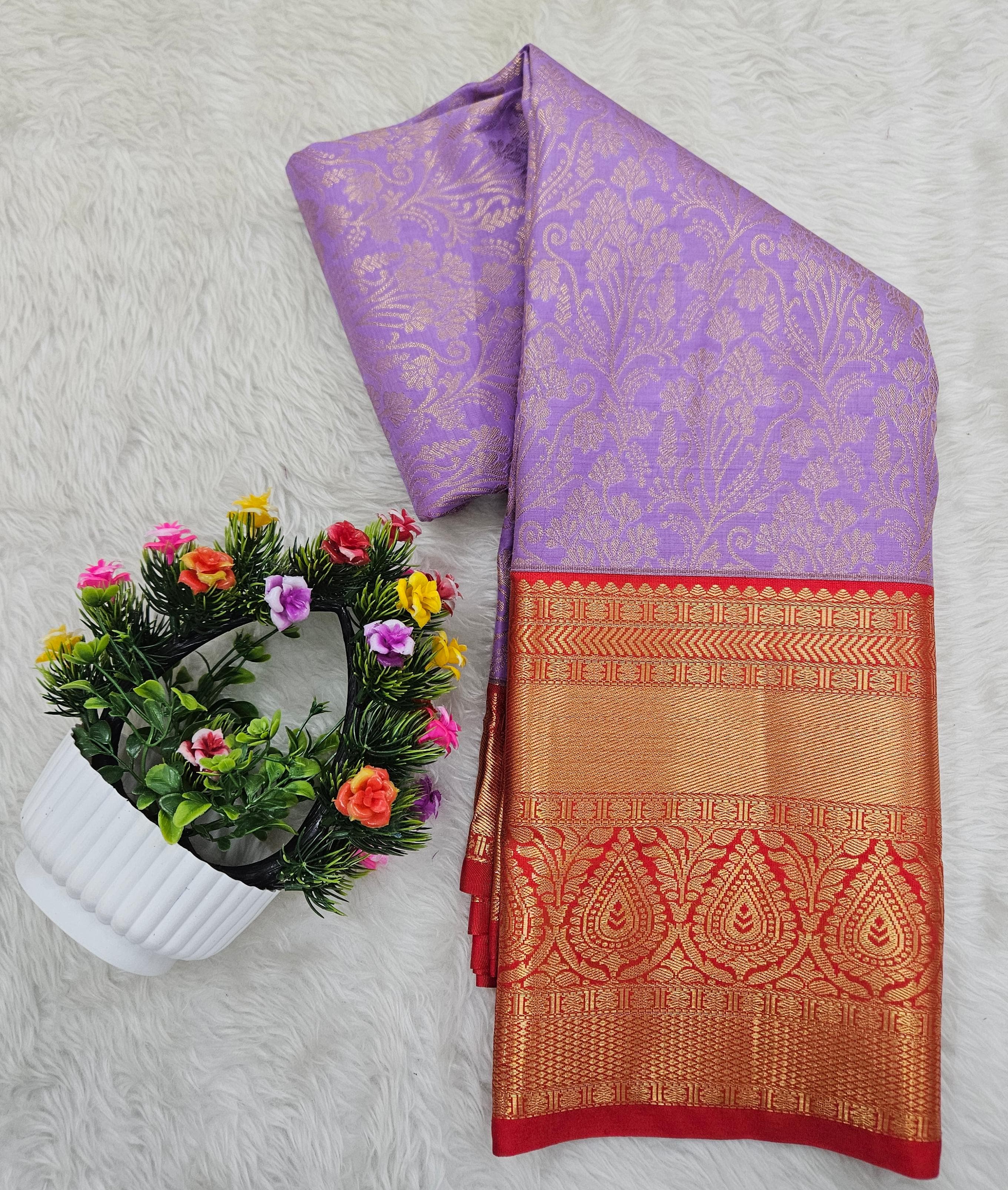 Semi kanchipattu saree
