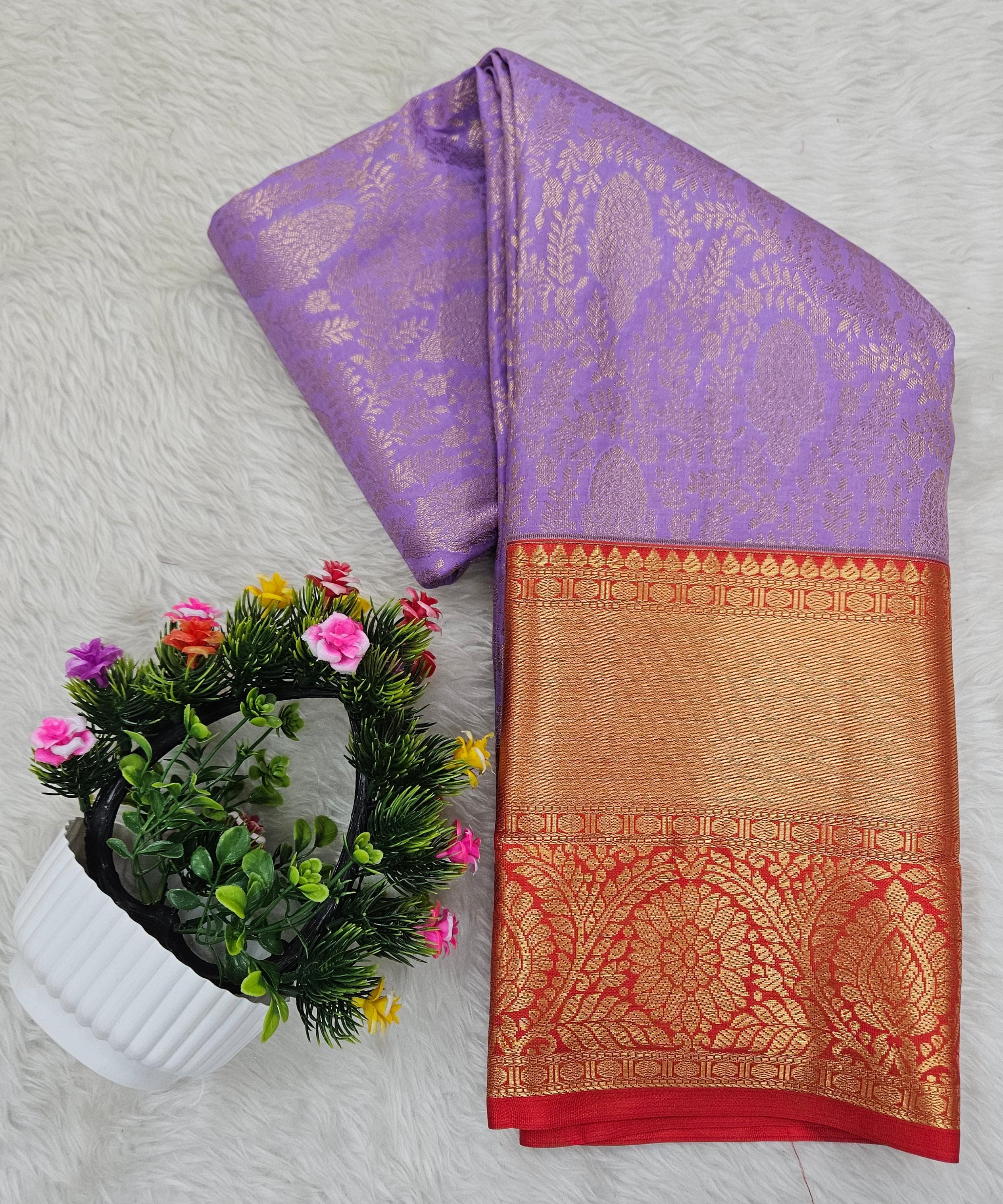 Semi kanchipattu saree