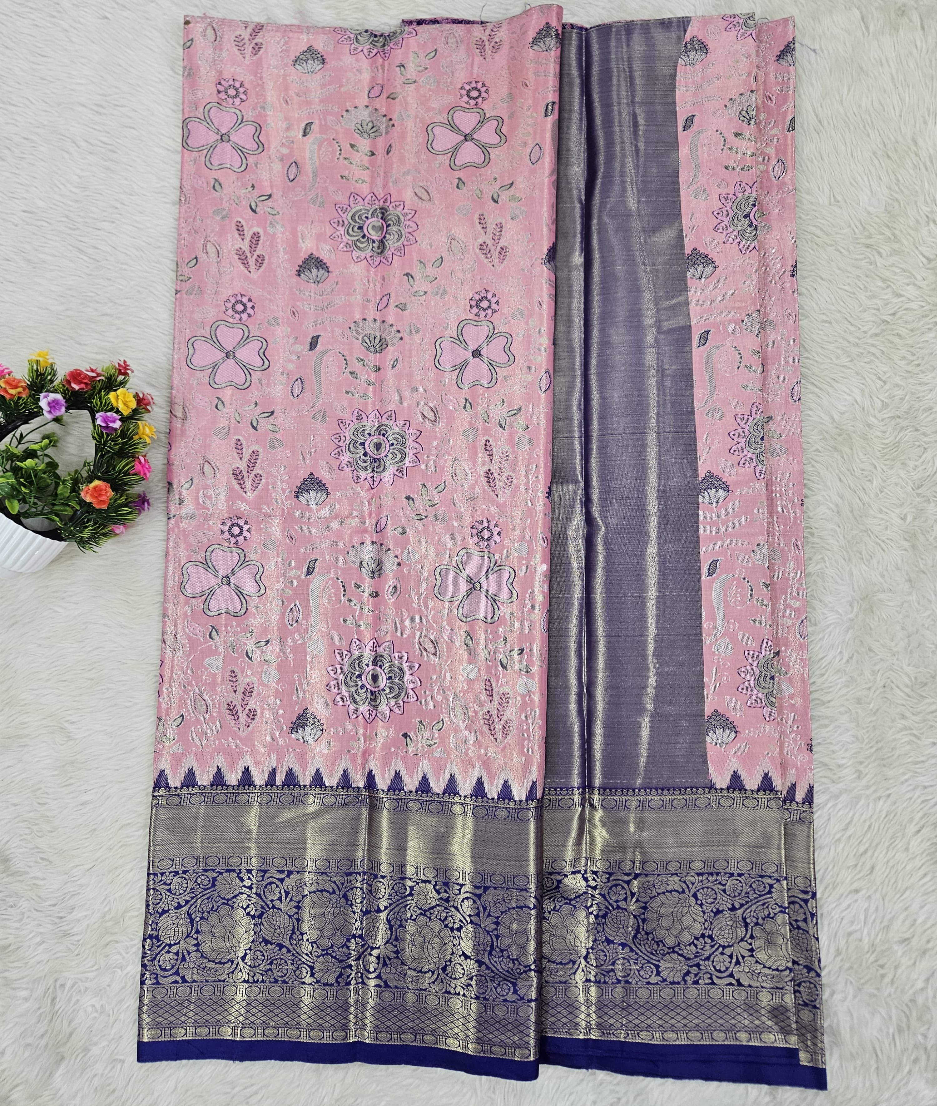 (5–10 Year) Lehenga – Unstitched (Blouse + Material)