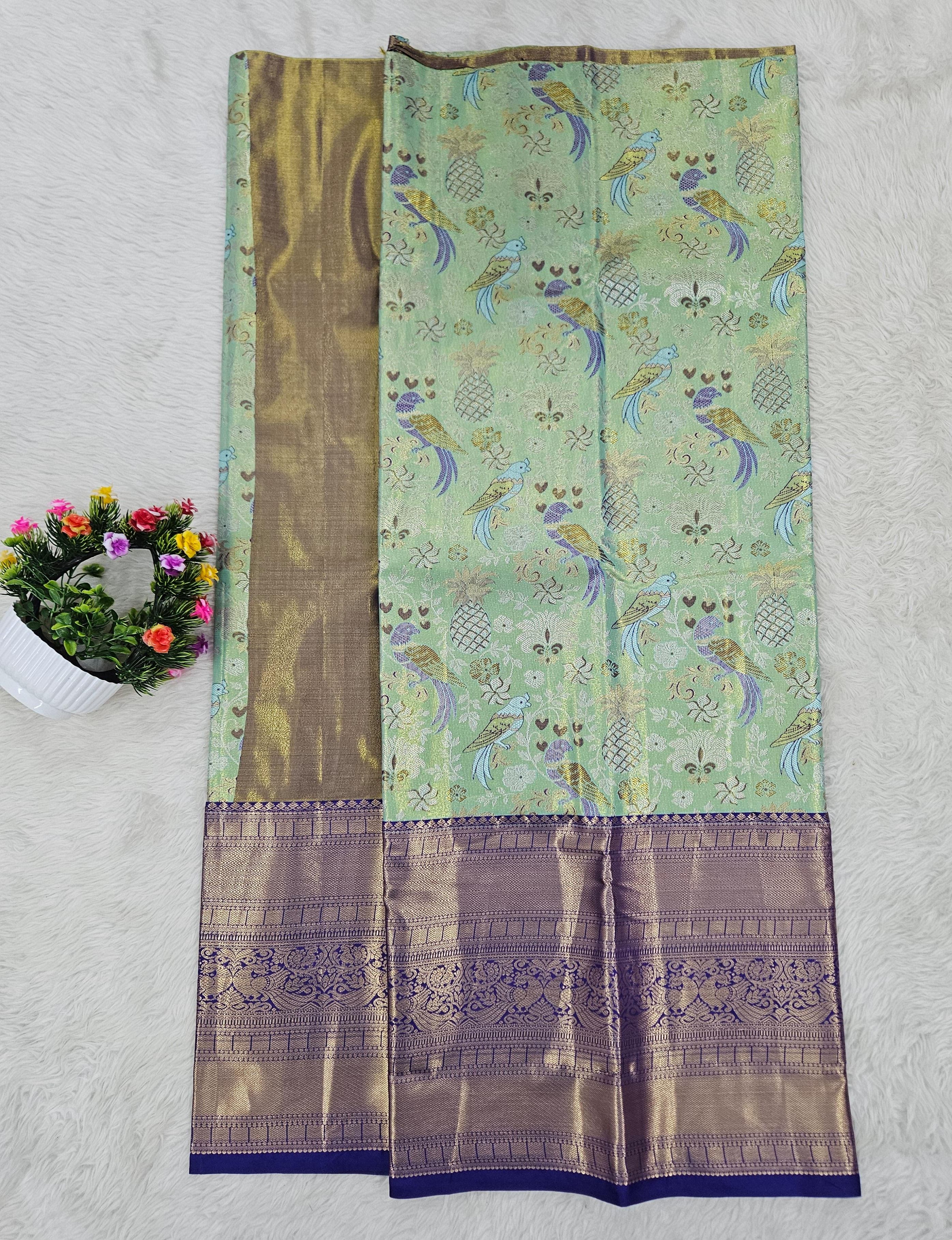 (5–10 Year) Lehenga – Unstitched (Blouse + Material)