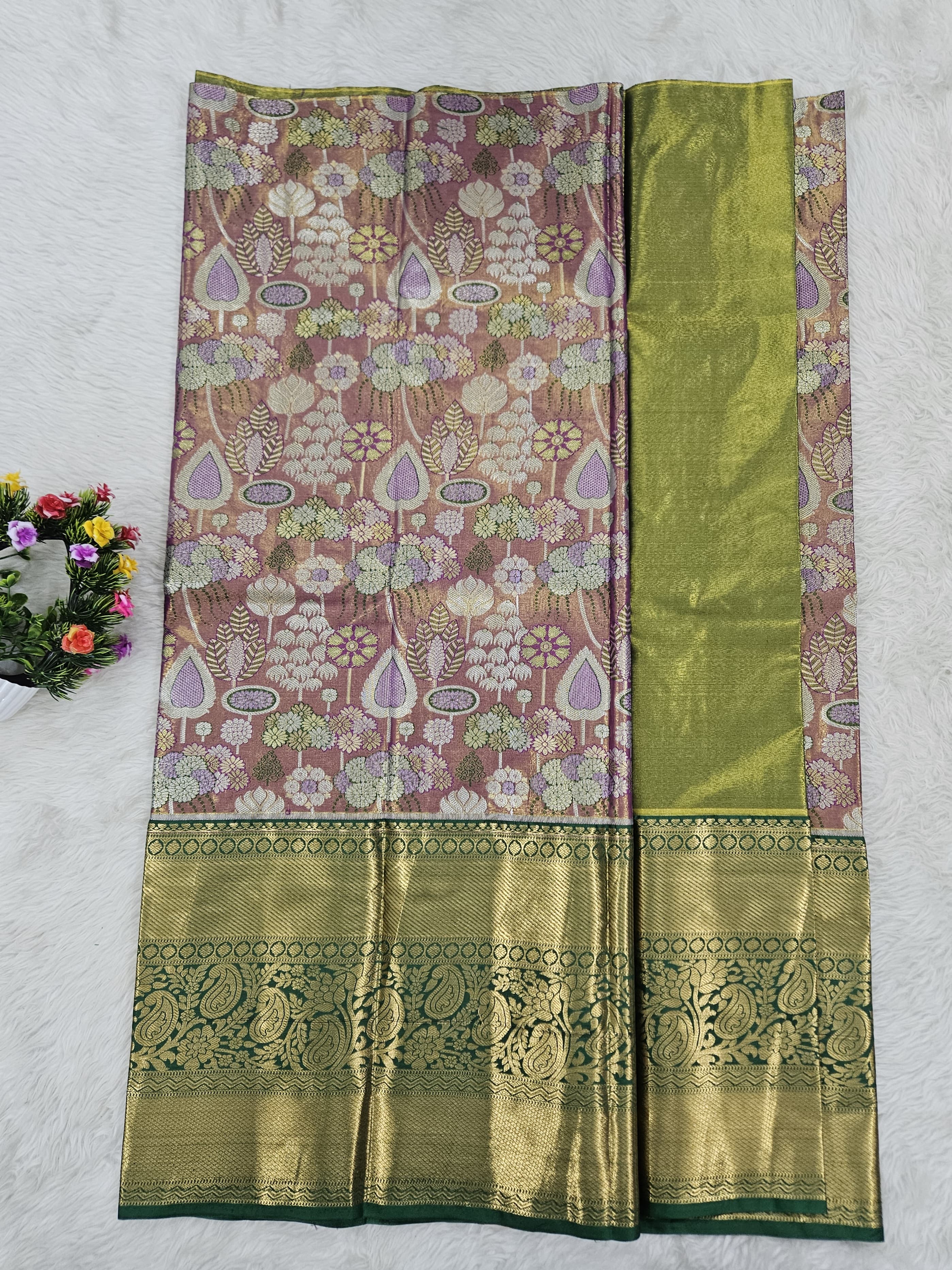 (5–10 Year) Lehenga – Unstitched (Blouse + Material)