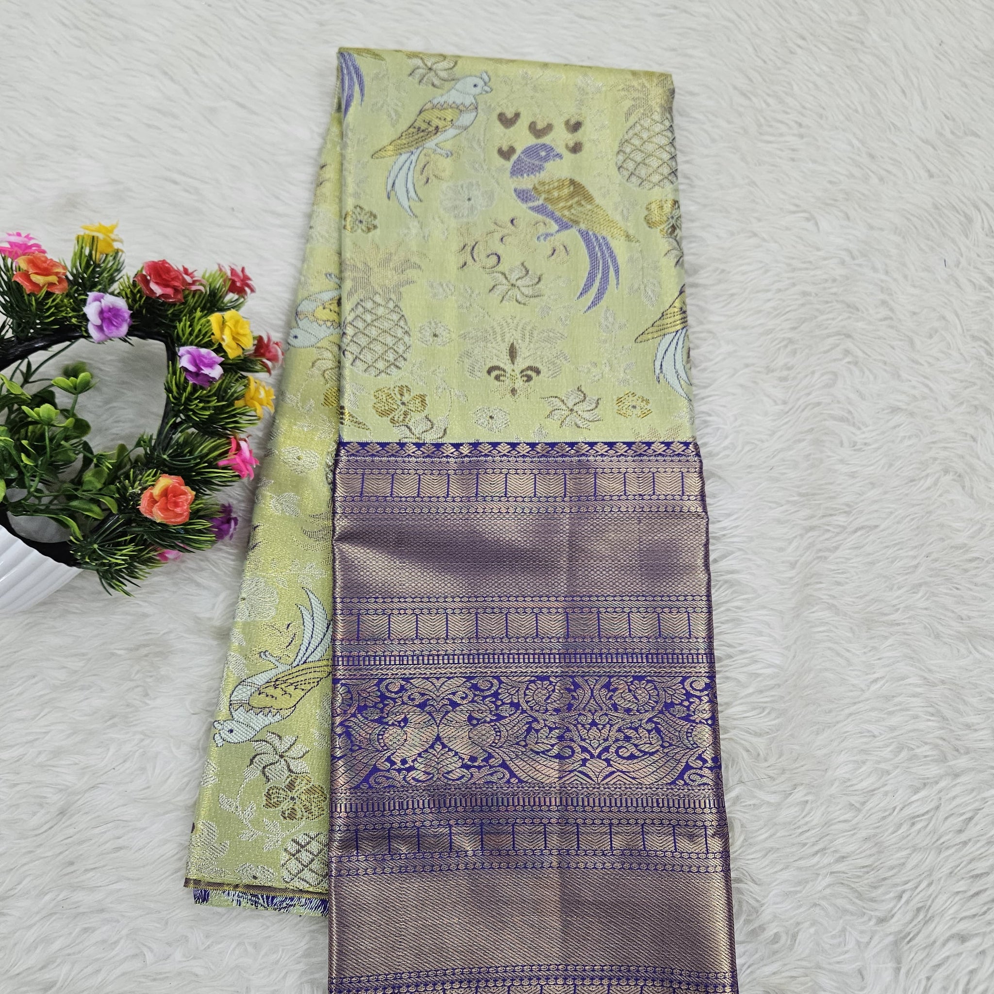 (5–10 Year) Lehenga – Unstitched (Blouse + Material)