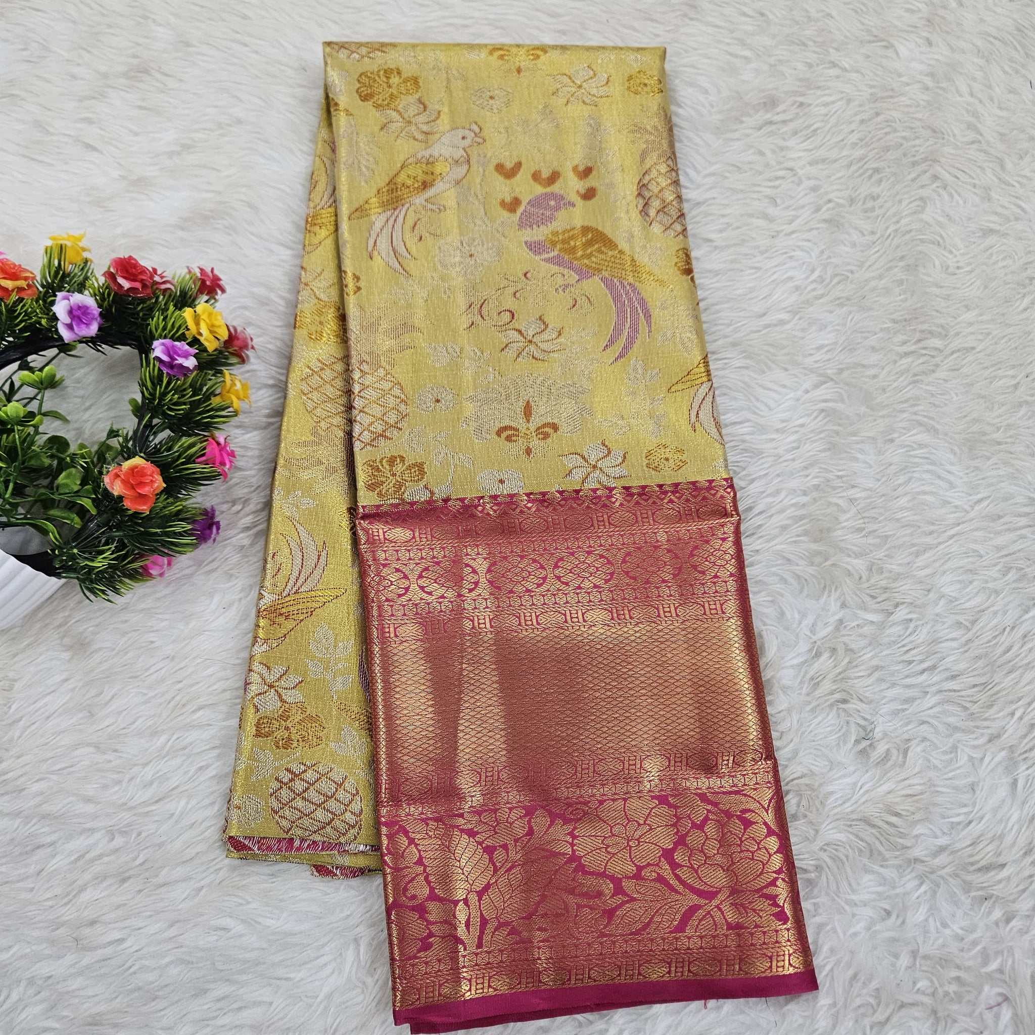 (5–10 Year) Lehenga – Unstitched (Blouse + Material)