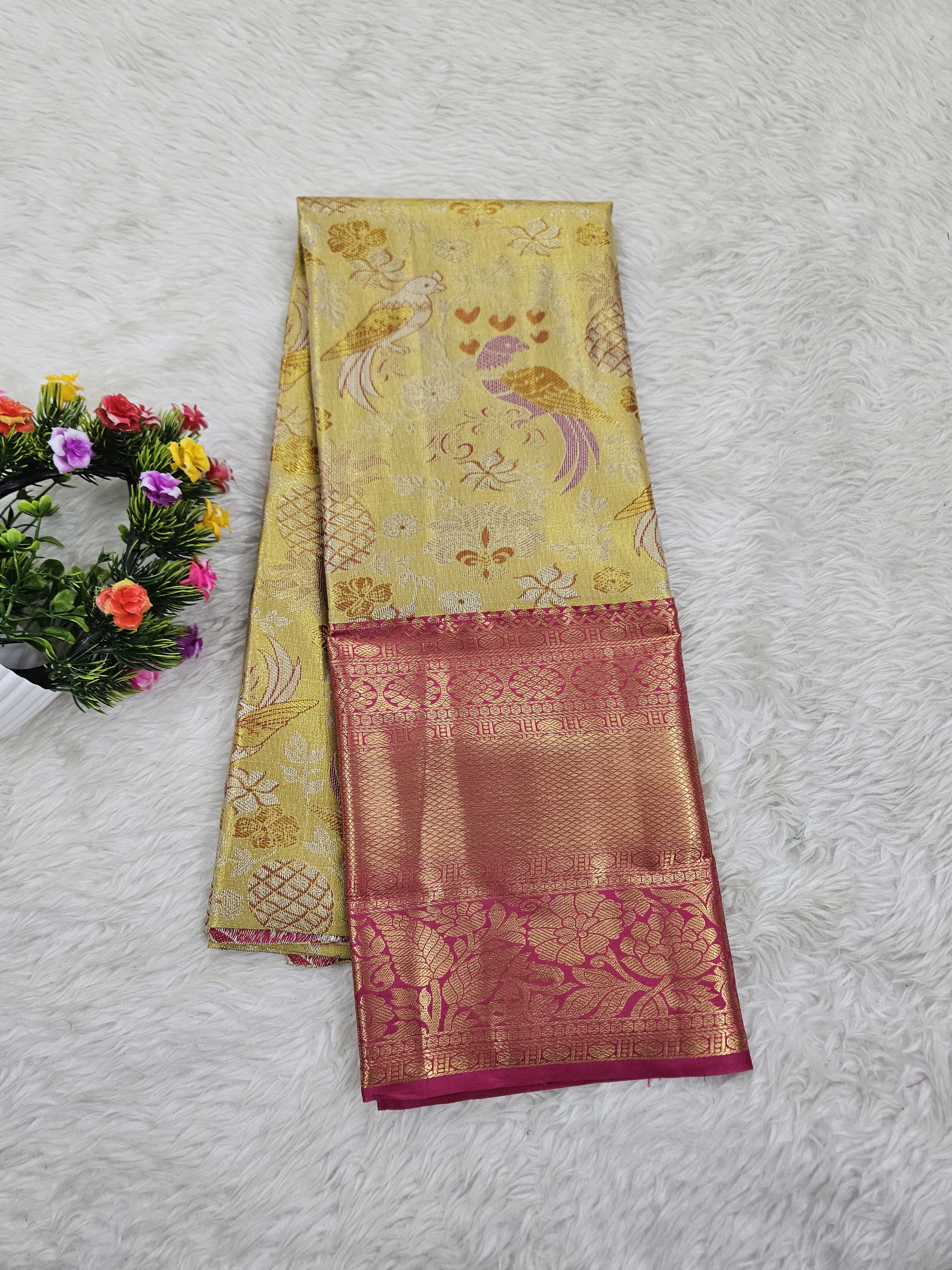 (5–10 Year) Lehenga – Unstitched (Blouse + Material)